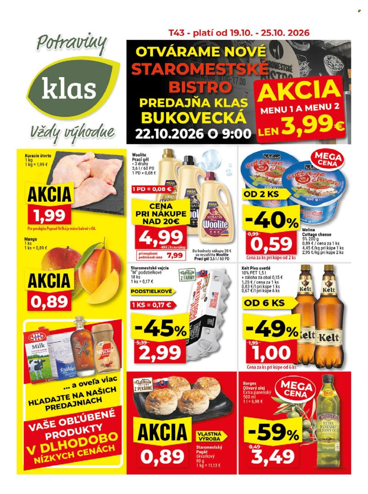 KLAS leták - Od pondelka 19.10.2026