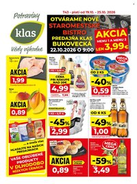 KLAS leták - Od pondelka 19.10.2026