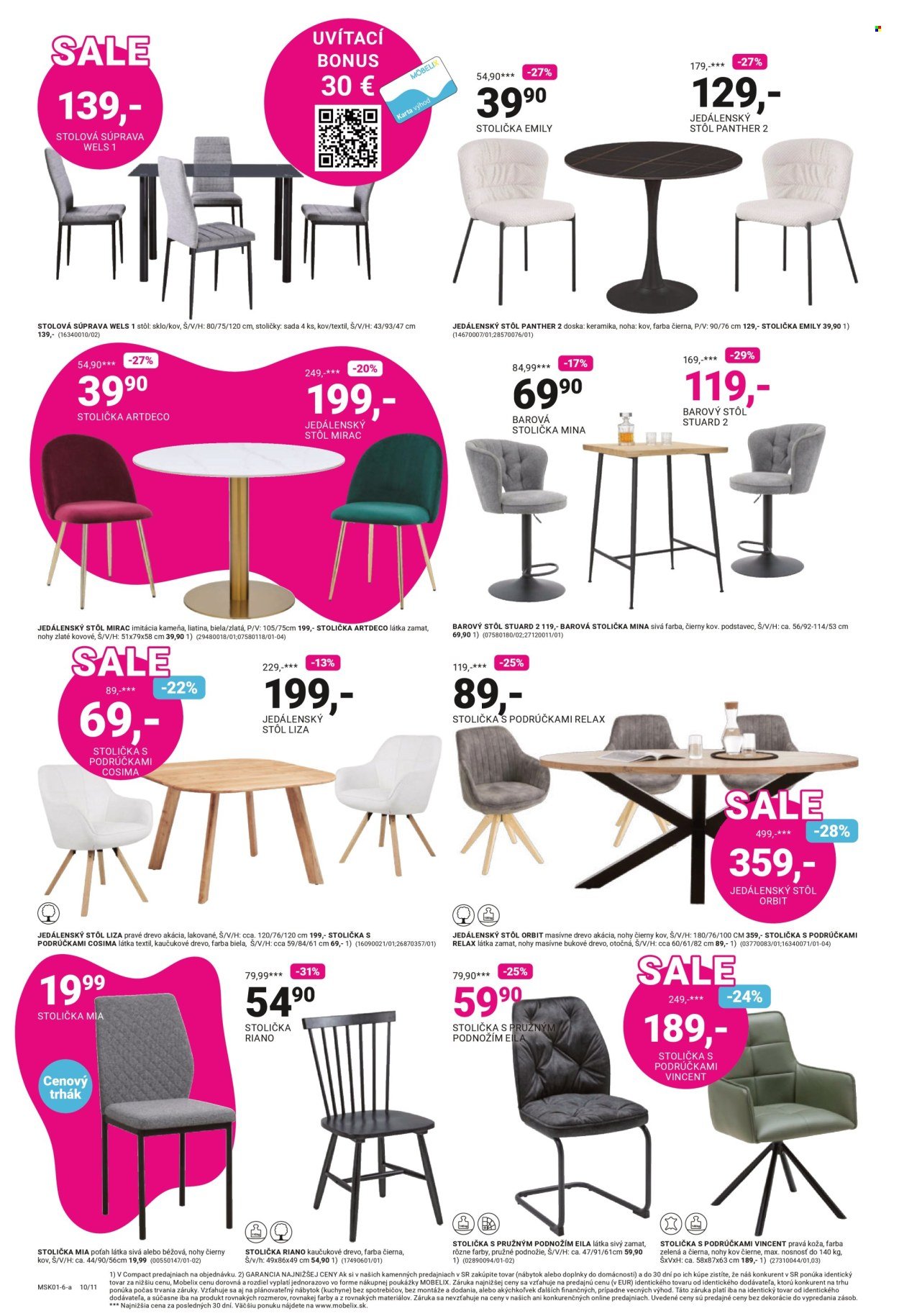 MÖBELIX leták - SALE ZĽAVY VIAC AKO 60% (2025-12-29 - 2026-01-11) | 10