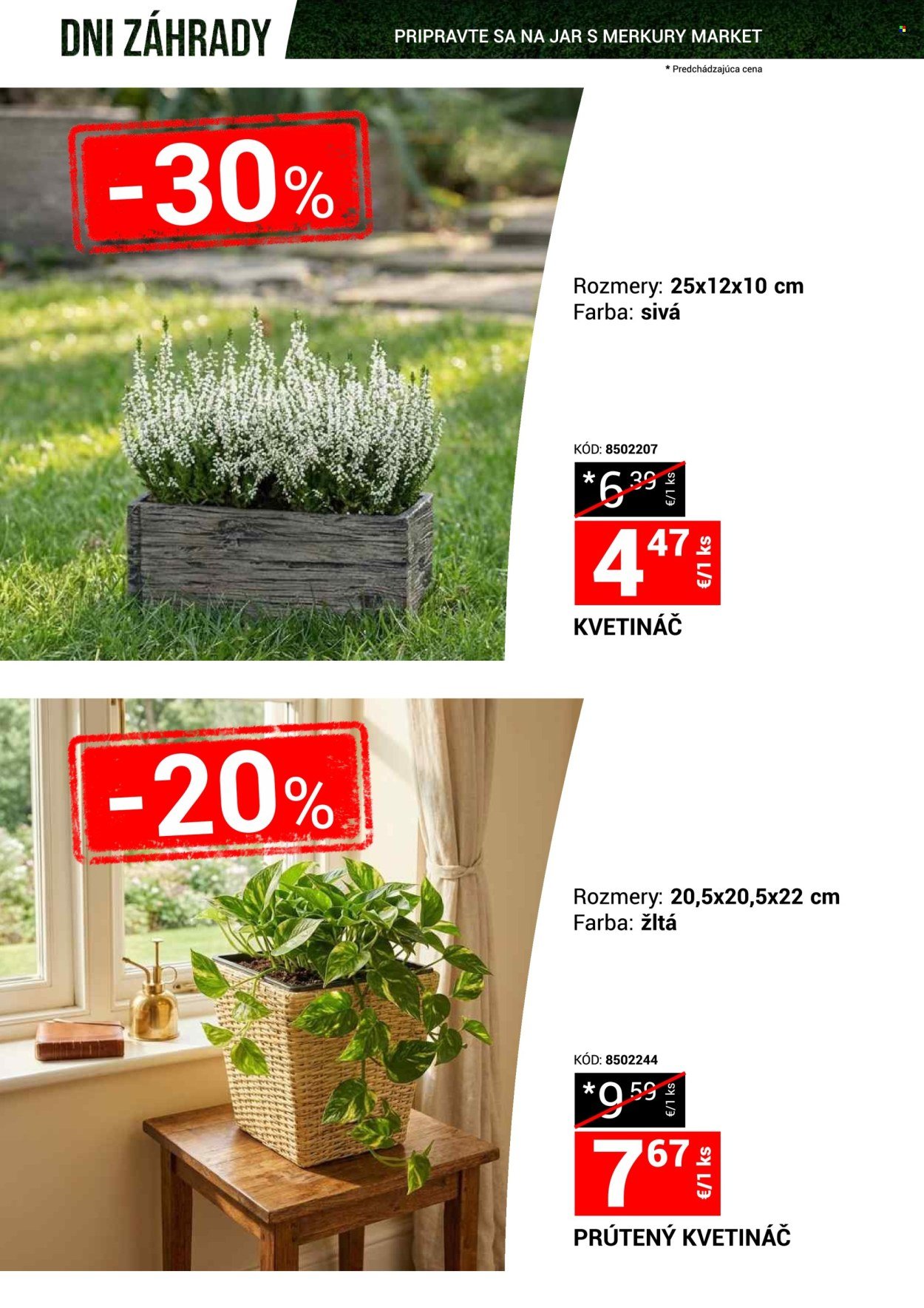 MERKURY MARKET leták - Dni záhrady (2026-03-21 - 2026-03-29) | 2