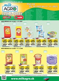 MILK AGRO leták - Cash & Carry (2025-10-29 - 2025-11-11)