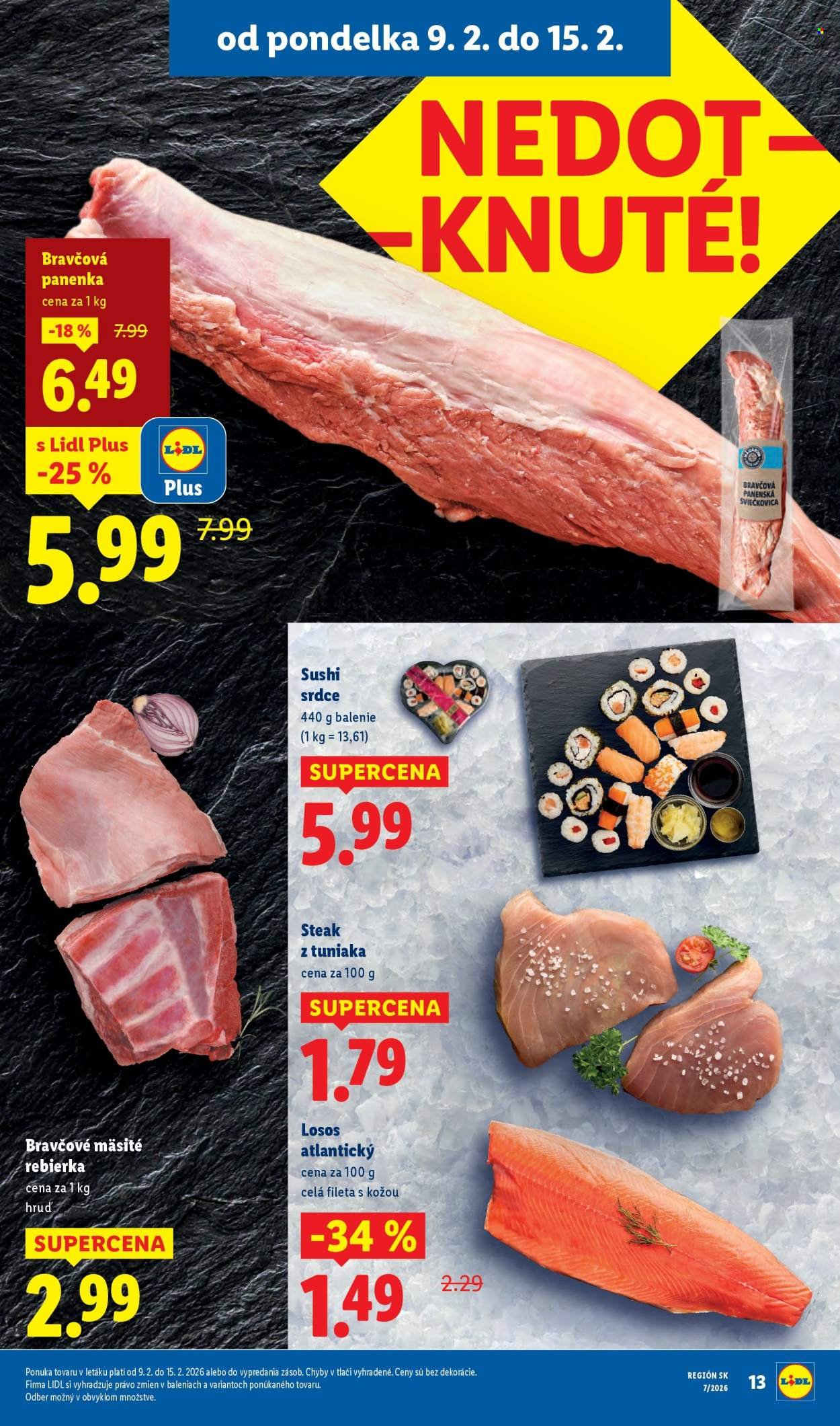LIDL leták - Od pondelka 9.2.2026 (2026-02-09 - 2026-02-15) | 13