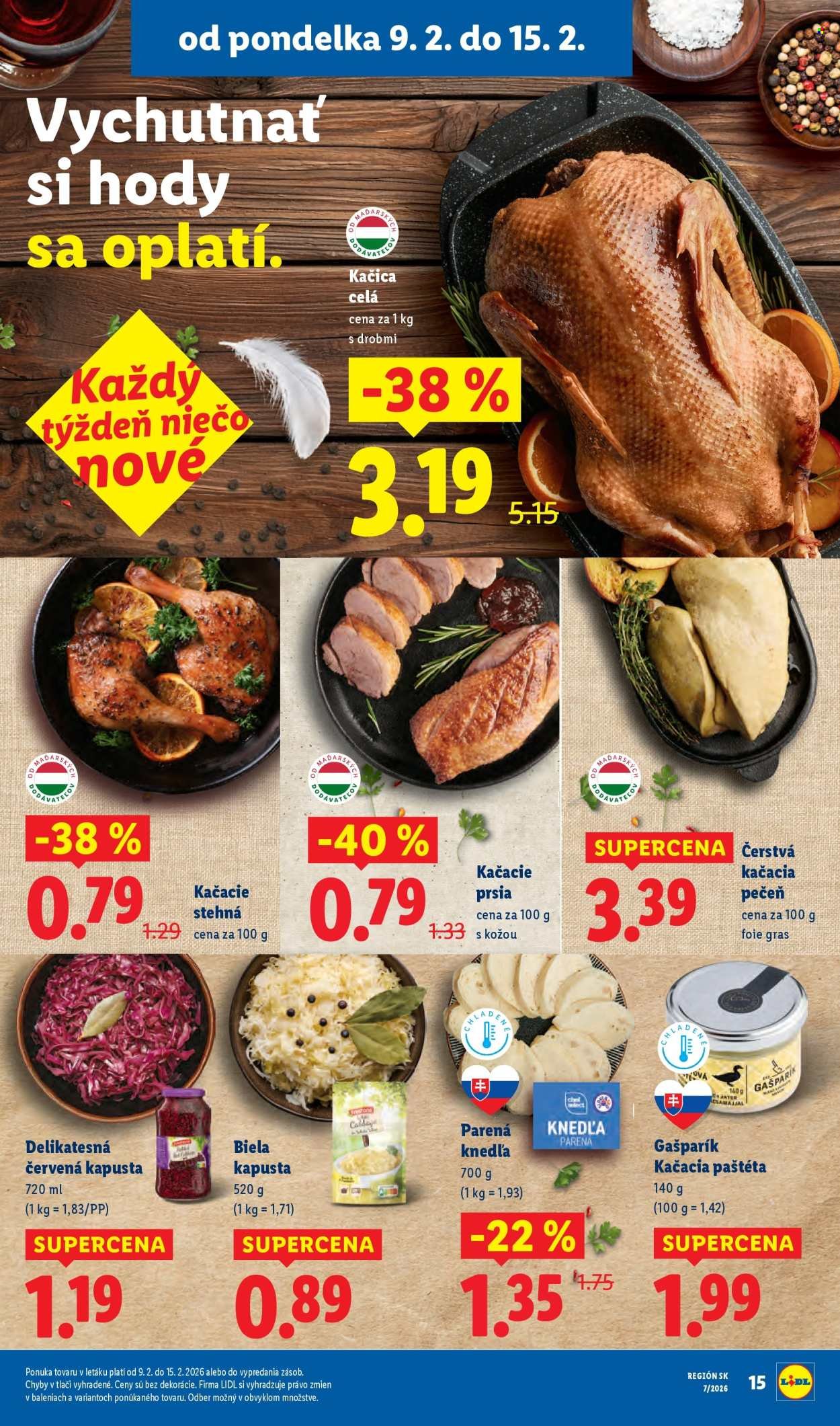 LIDL leták - Od pondelka 9.2.2026 (2026-02-09 - 2026-02-15) | 15