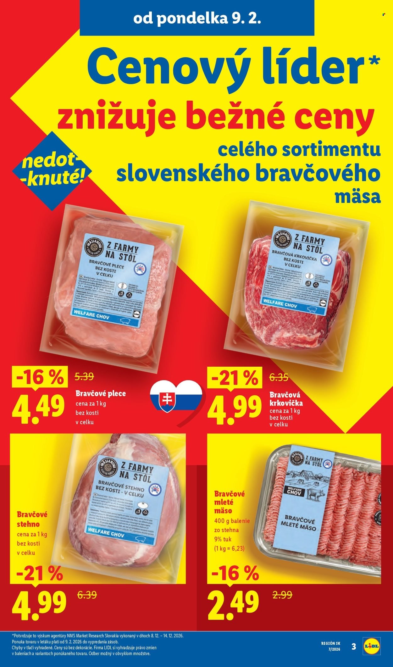 LIDL leták - Od pondelka 9.2.2026 (2026-02-09 - 2026-02-15) | 3