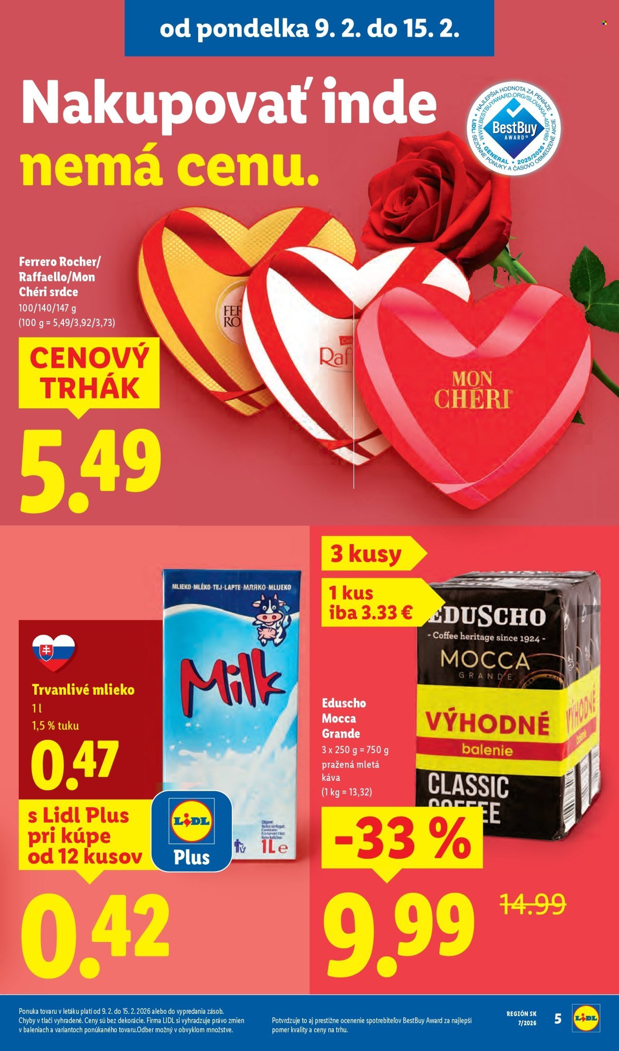 LIDL leták - Od pondelka 9.2.2026 (2026-02-09 - 2026-02-15) | 5