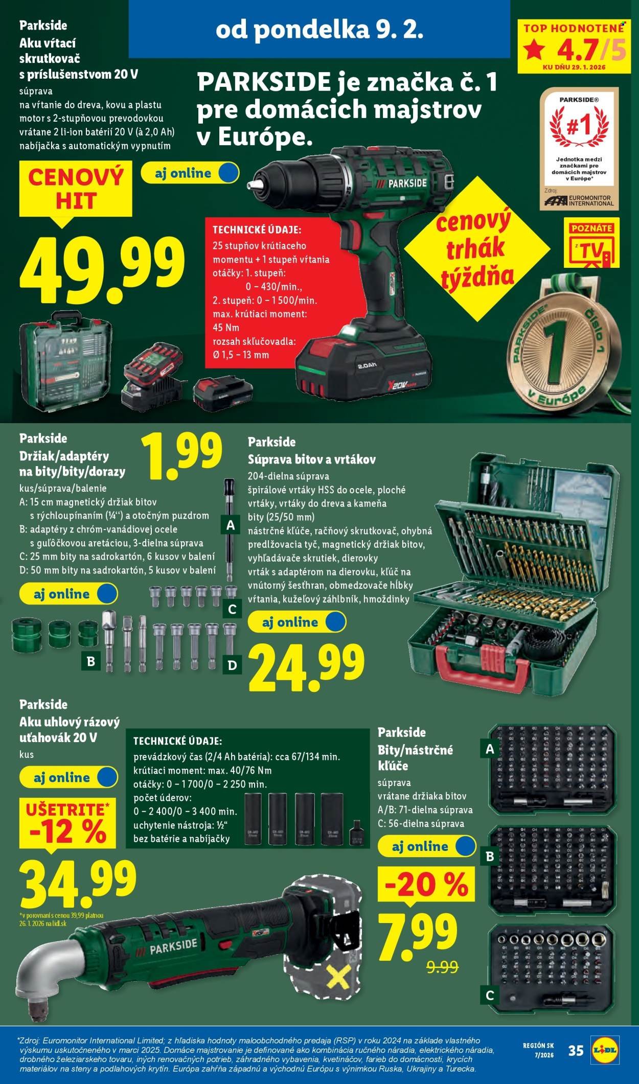 LIDL leták - Od pondelka 9.2.2026 (2026-02-09 - 2026-02-15) | 41