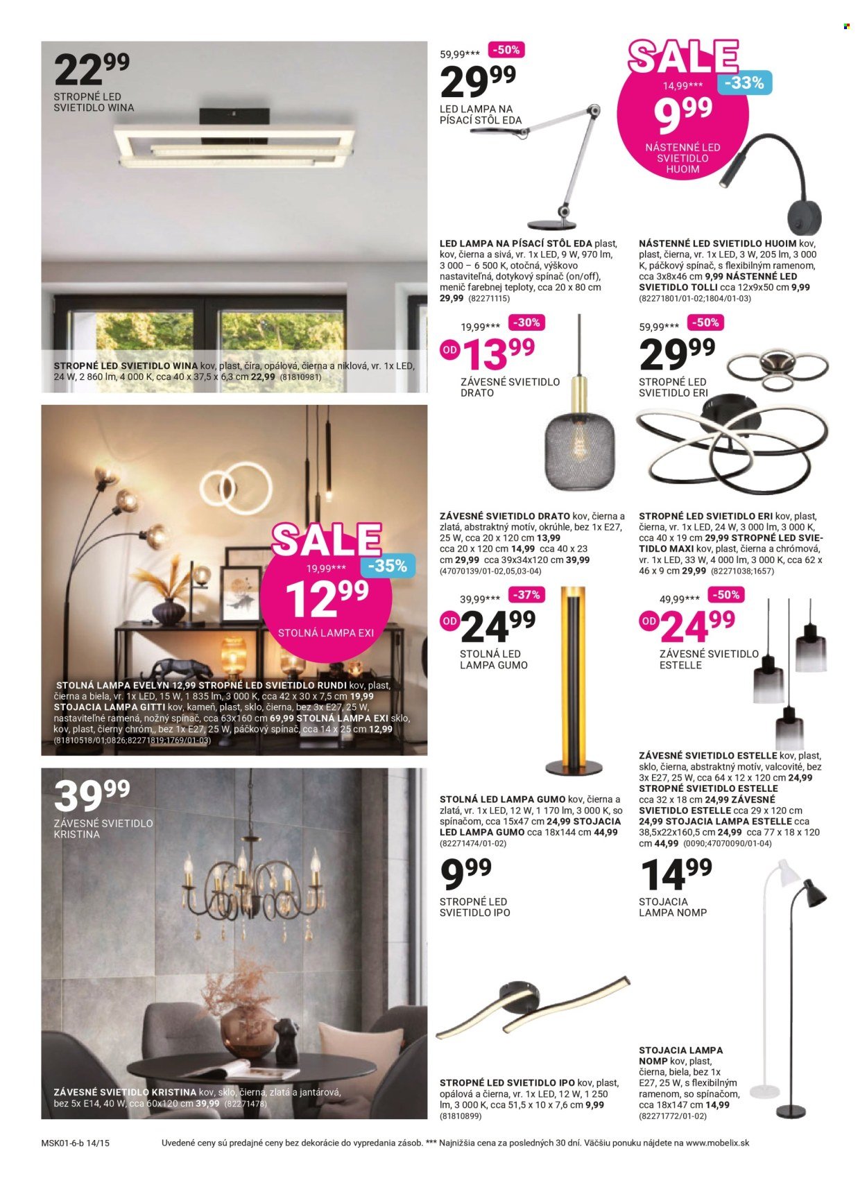 MÖBELIX leták - Veľký zimný výpredaj -30% na 1 produkt (2026-01-12 - 2026-02-08) | 14