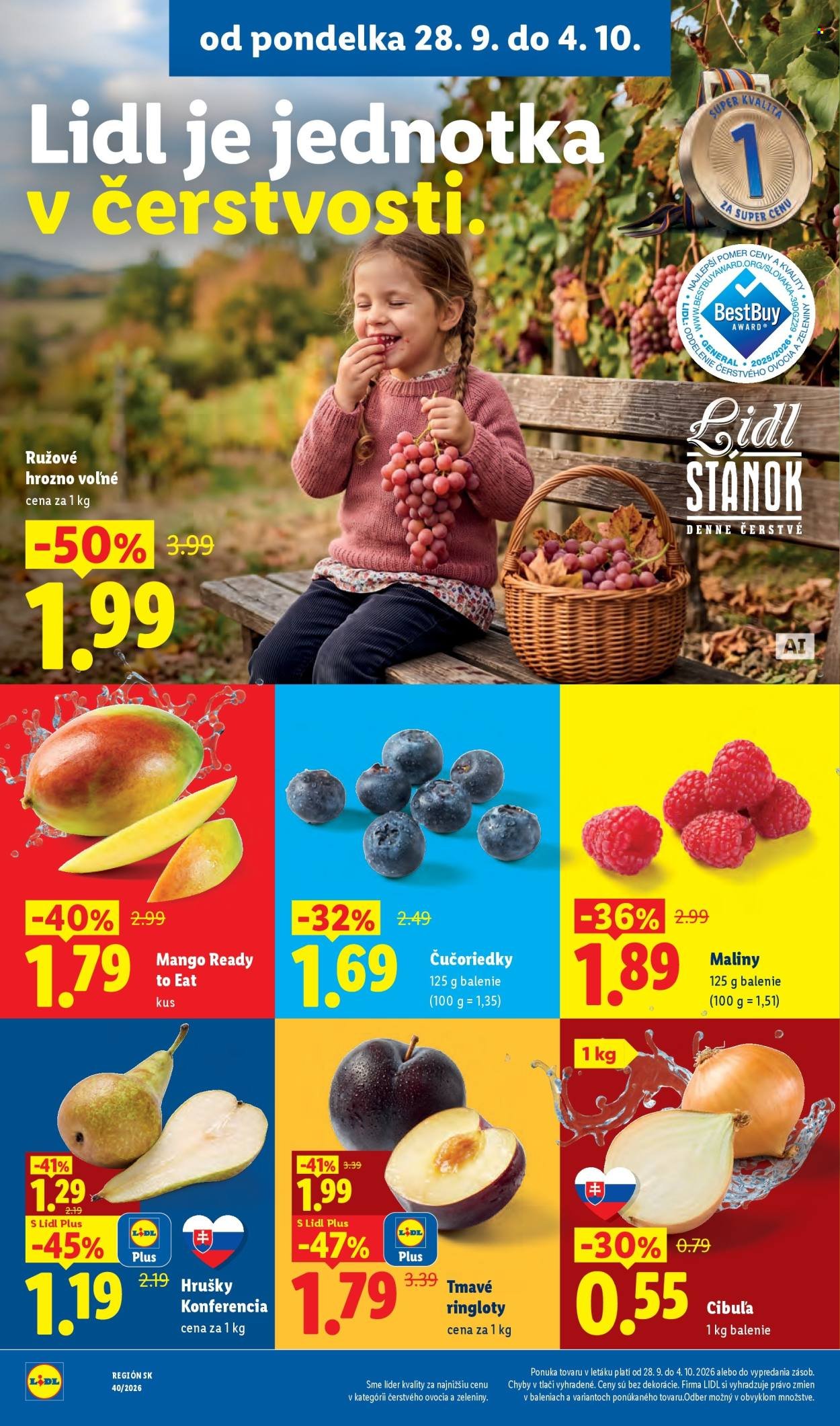 LIDL leták - Od pondelka 28.9.2026