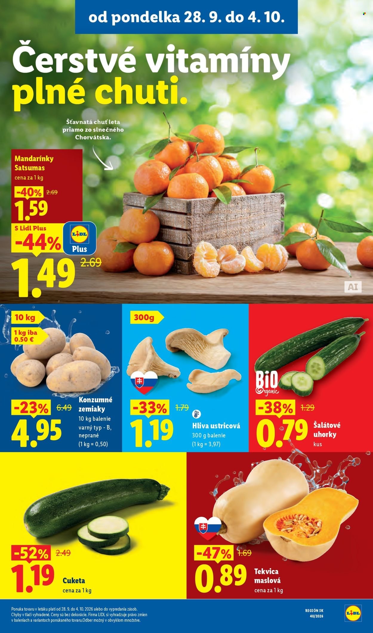 LIDL leták - Od pondelka 28.9.2026