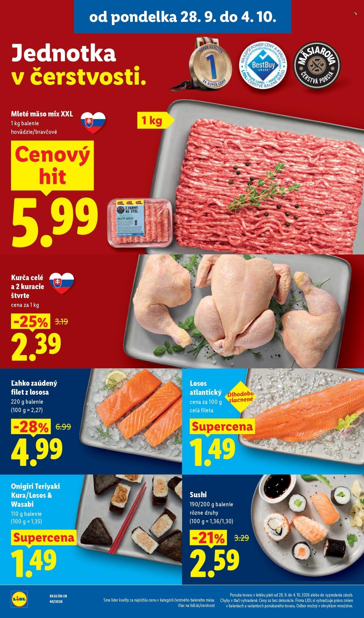 LIDL leták - Od pondelka 28.9.2026
