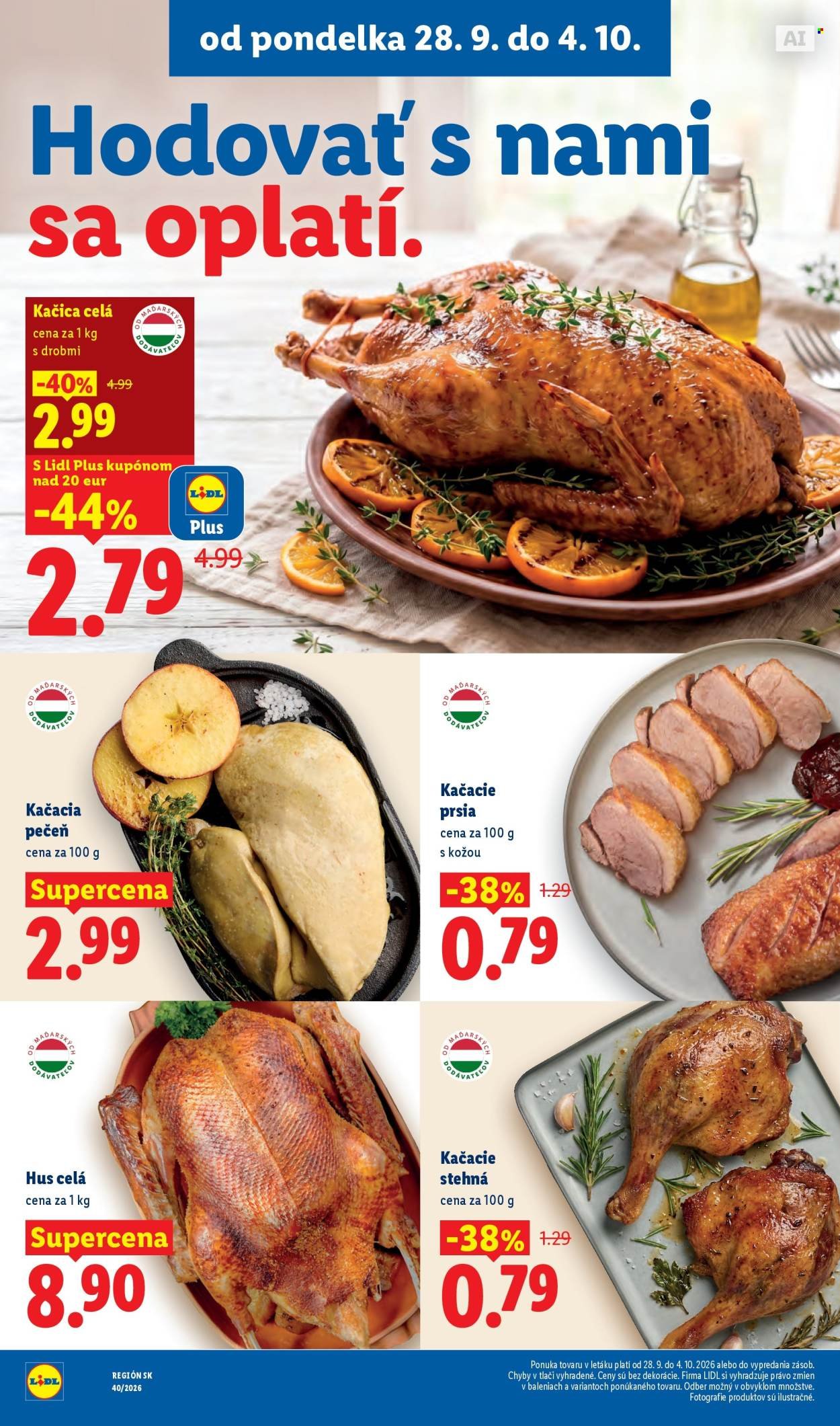 LIDL leták - Od pondelka 28.9.2026