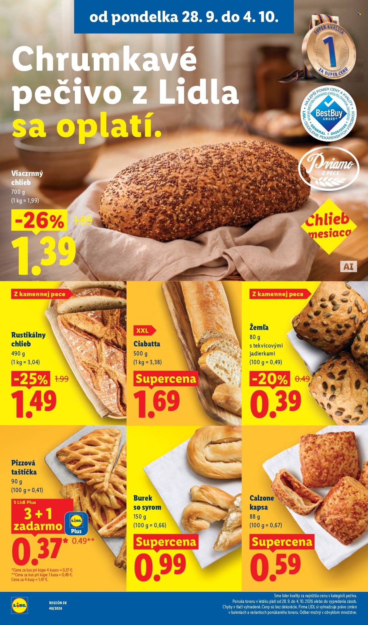 LIDL leták - Od pondelka 28.9.2026