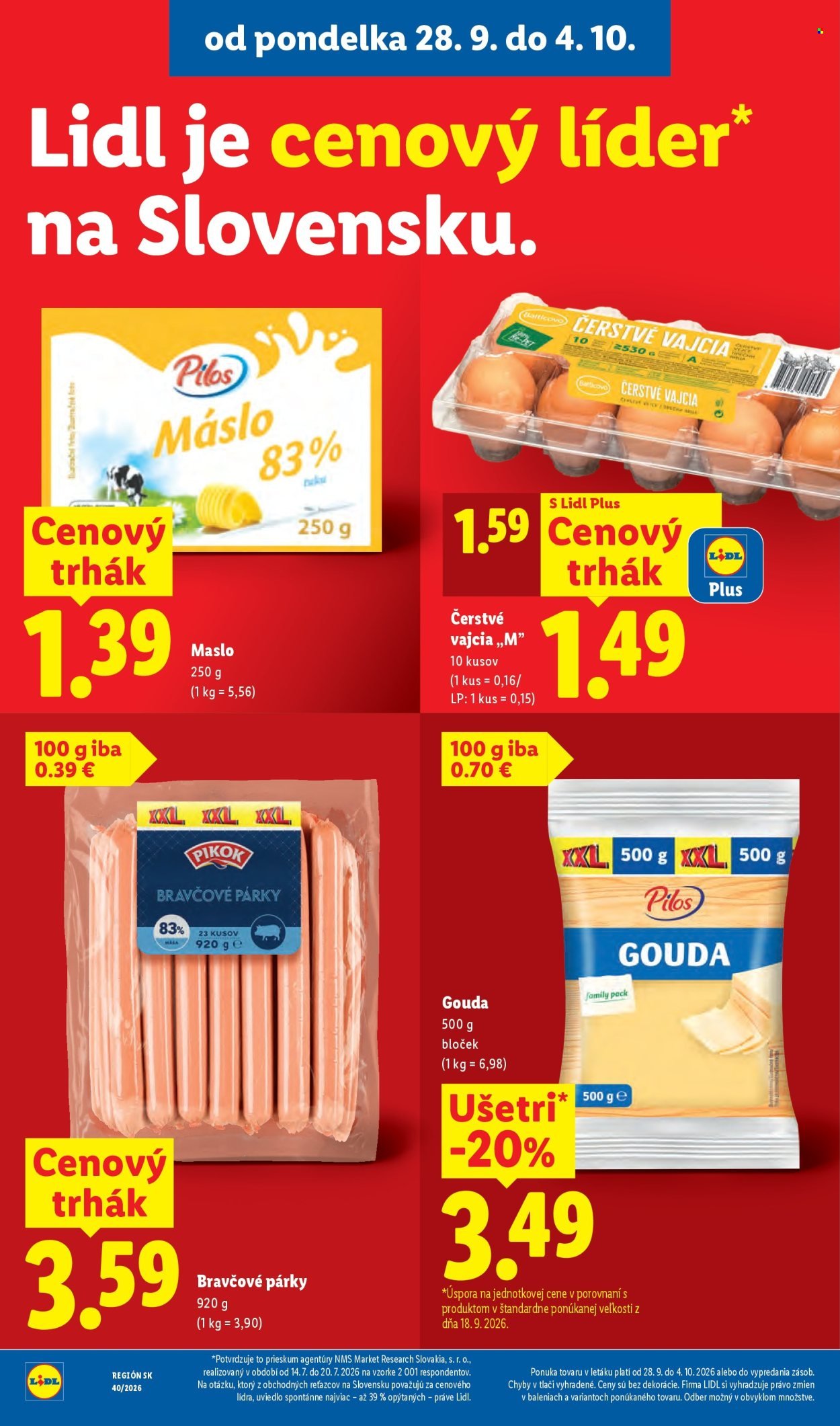 LIDL leták - Od pondelka 28.9.2026