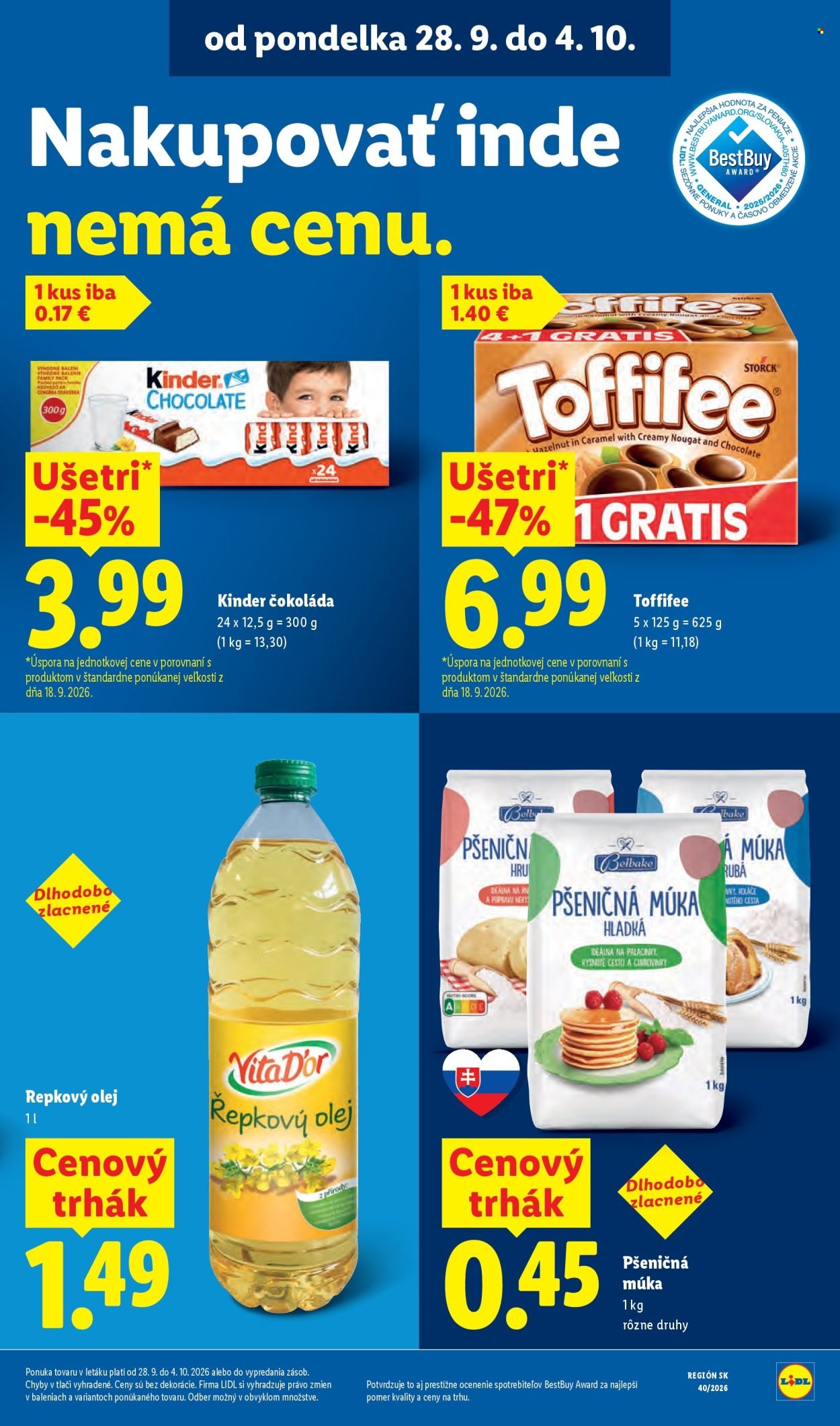 LIDL leták - Od pondelka 28.9.2026