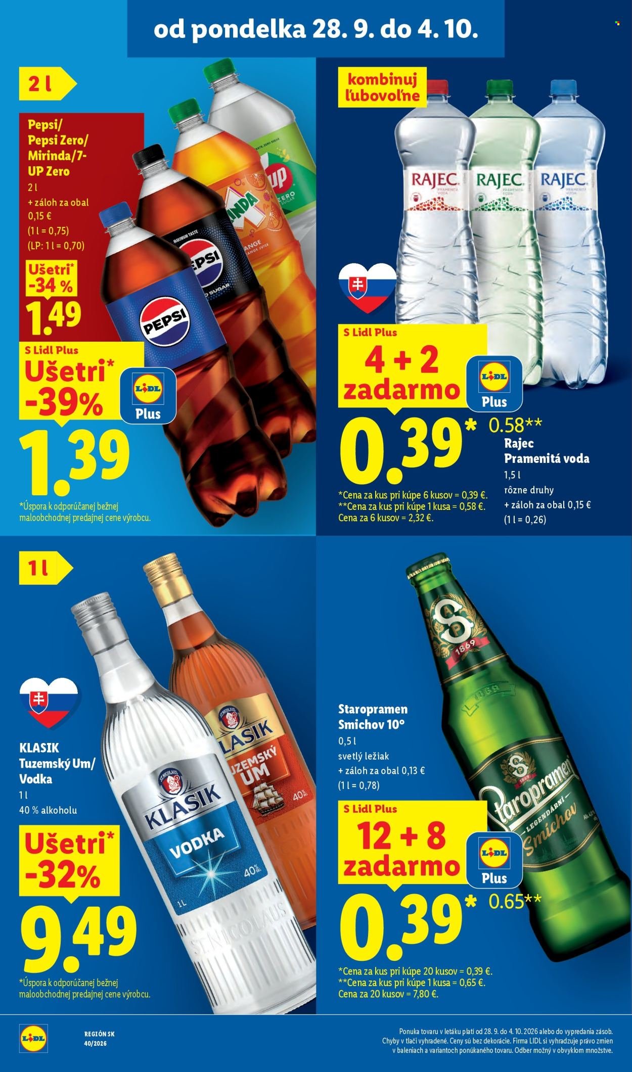 LIDL leták - Od pondelka 28.9.2026