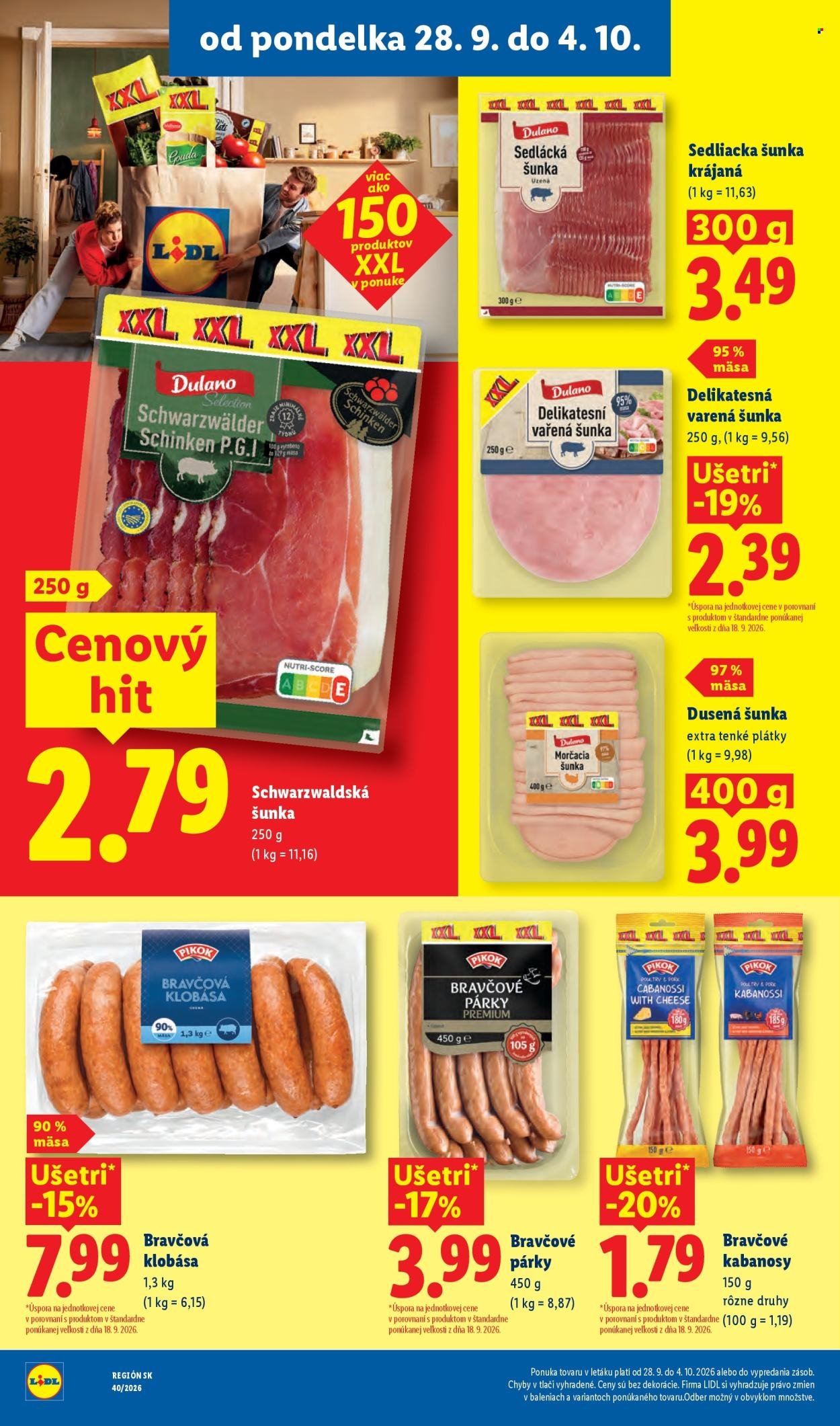LIDL leták - Od pondelka 28.9.2026