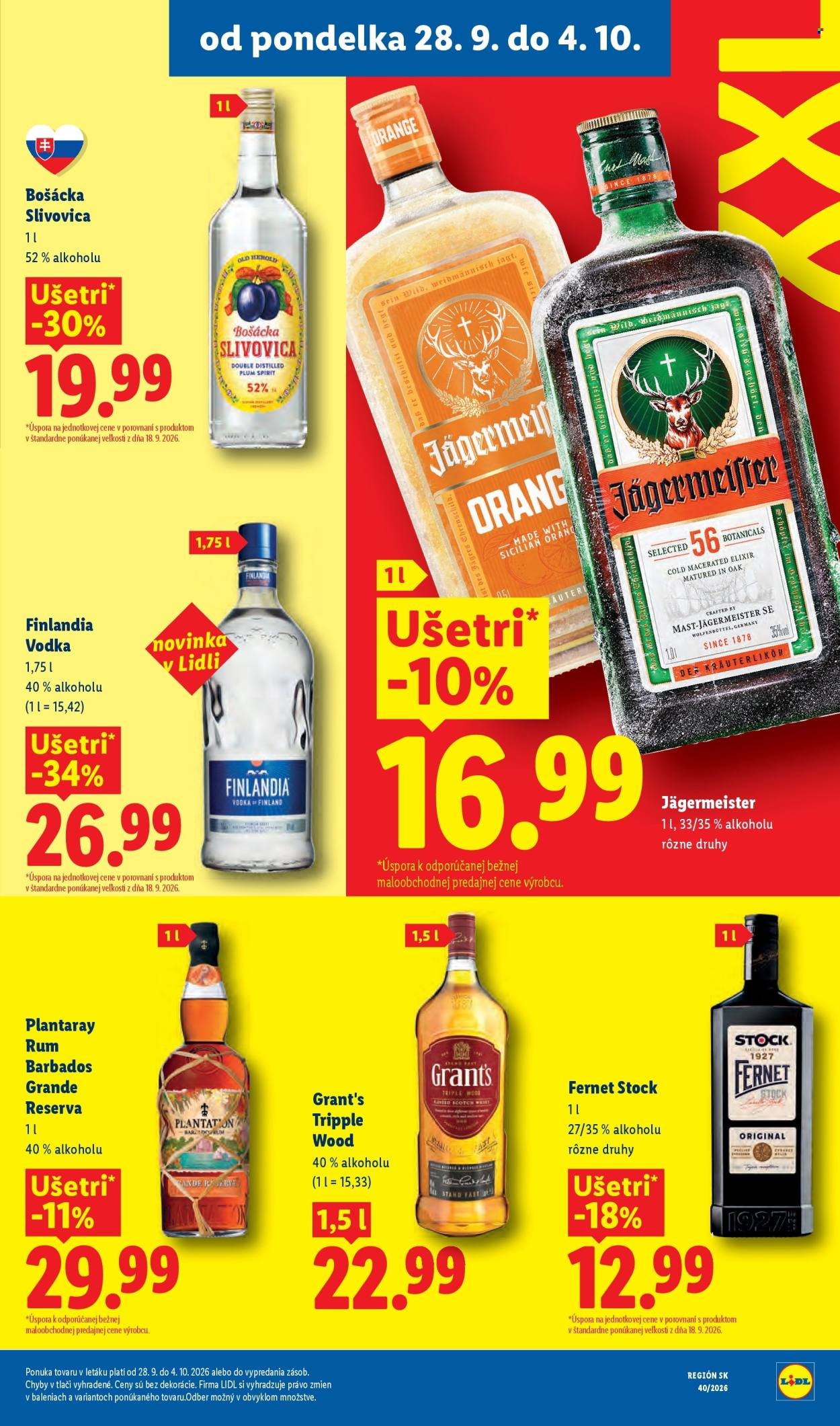 LIDL leták - Od pondelka 28.9.2026