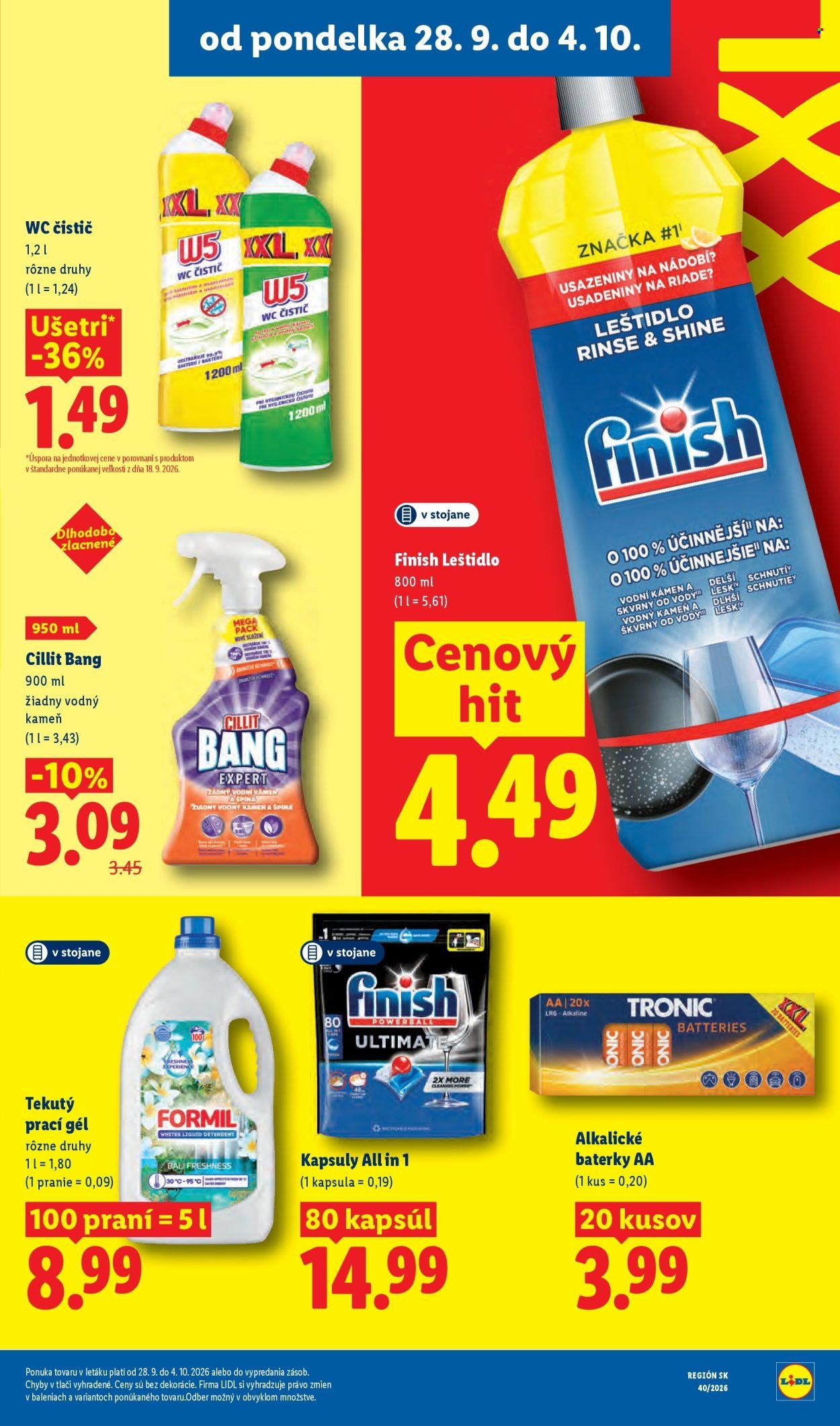 LIDL leták - Od pondelka 28.9.2026