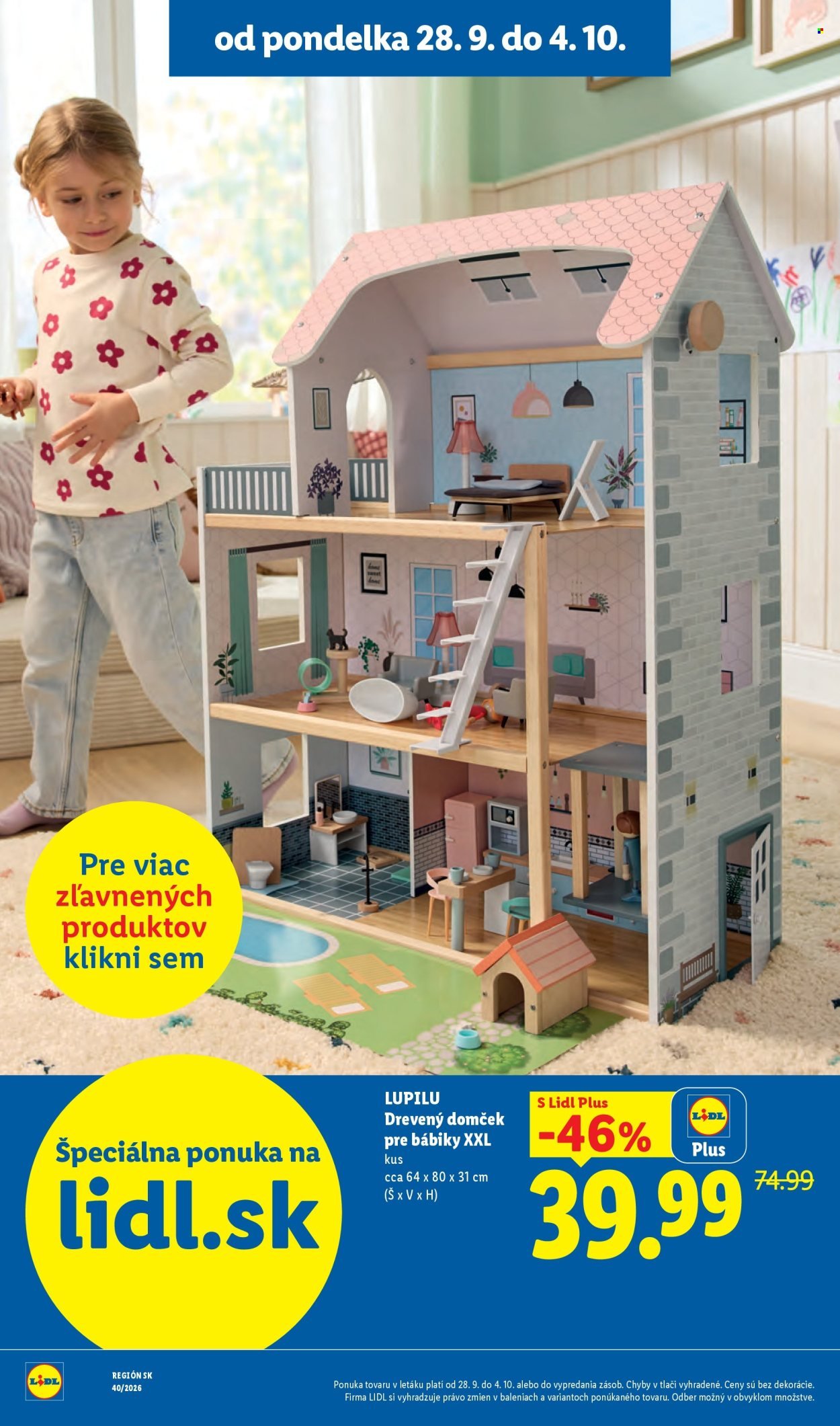 LIDL leták - Od pondelka 28.9.2026