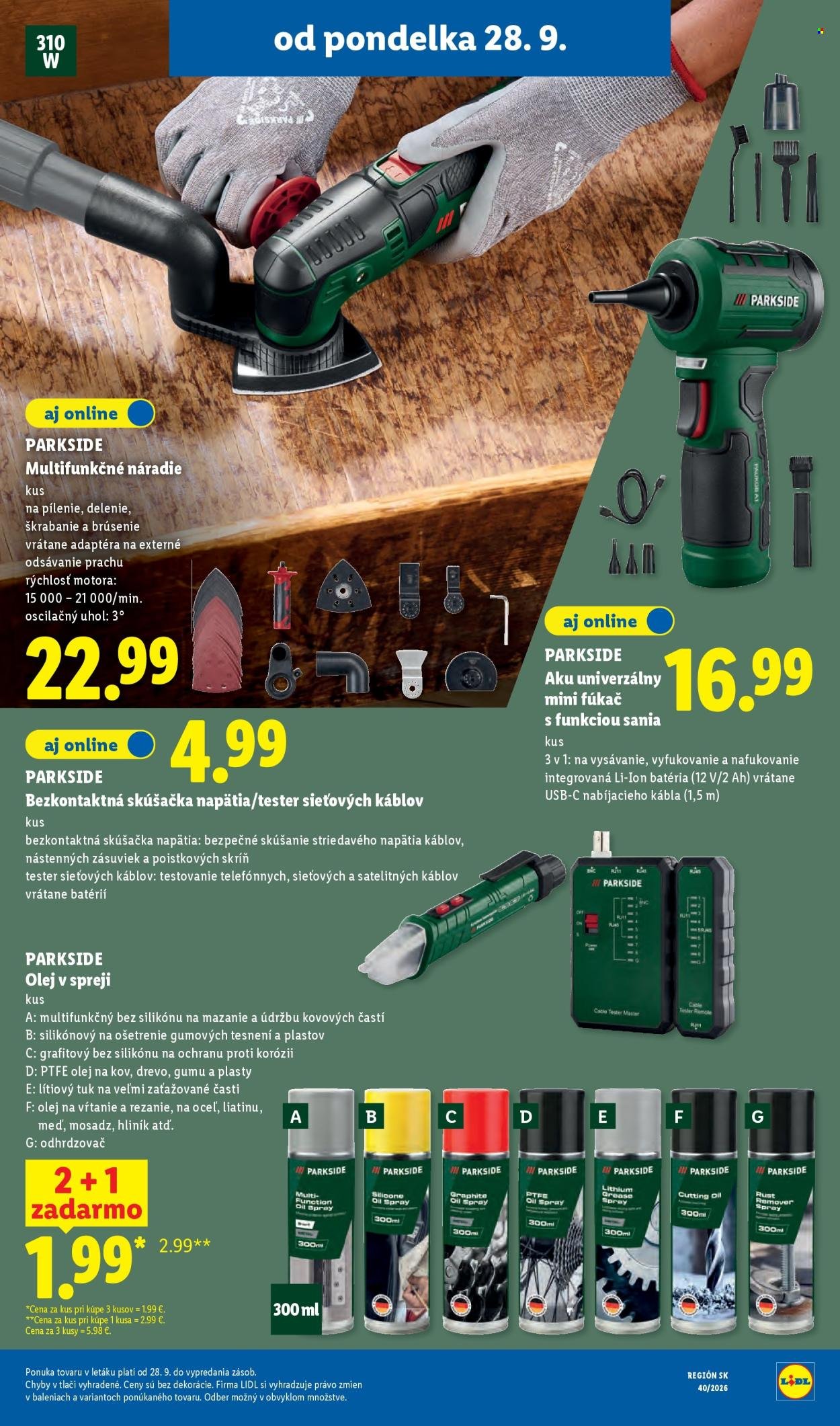 LIDL leták - Od pondelka 28.9.2026