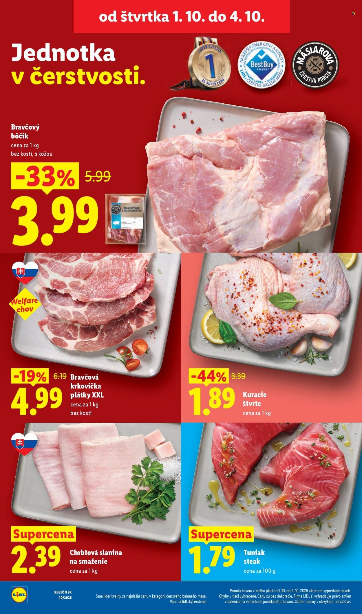 LIDL leták - Od pondelka 28.9.2026