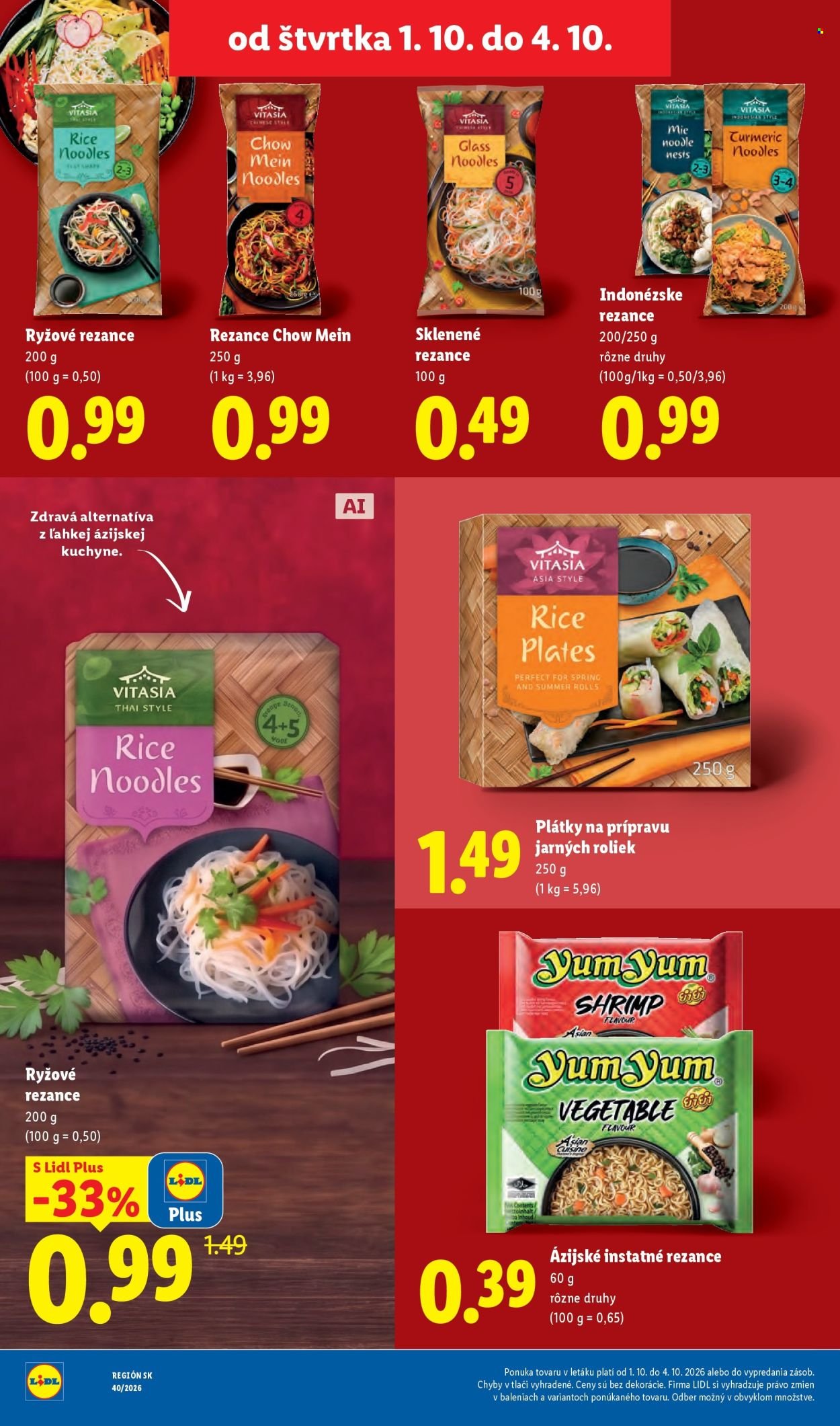 LIDL leták - Od pondelka 28.9.2026