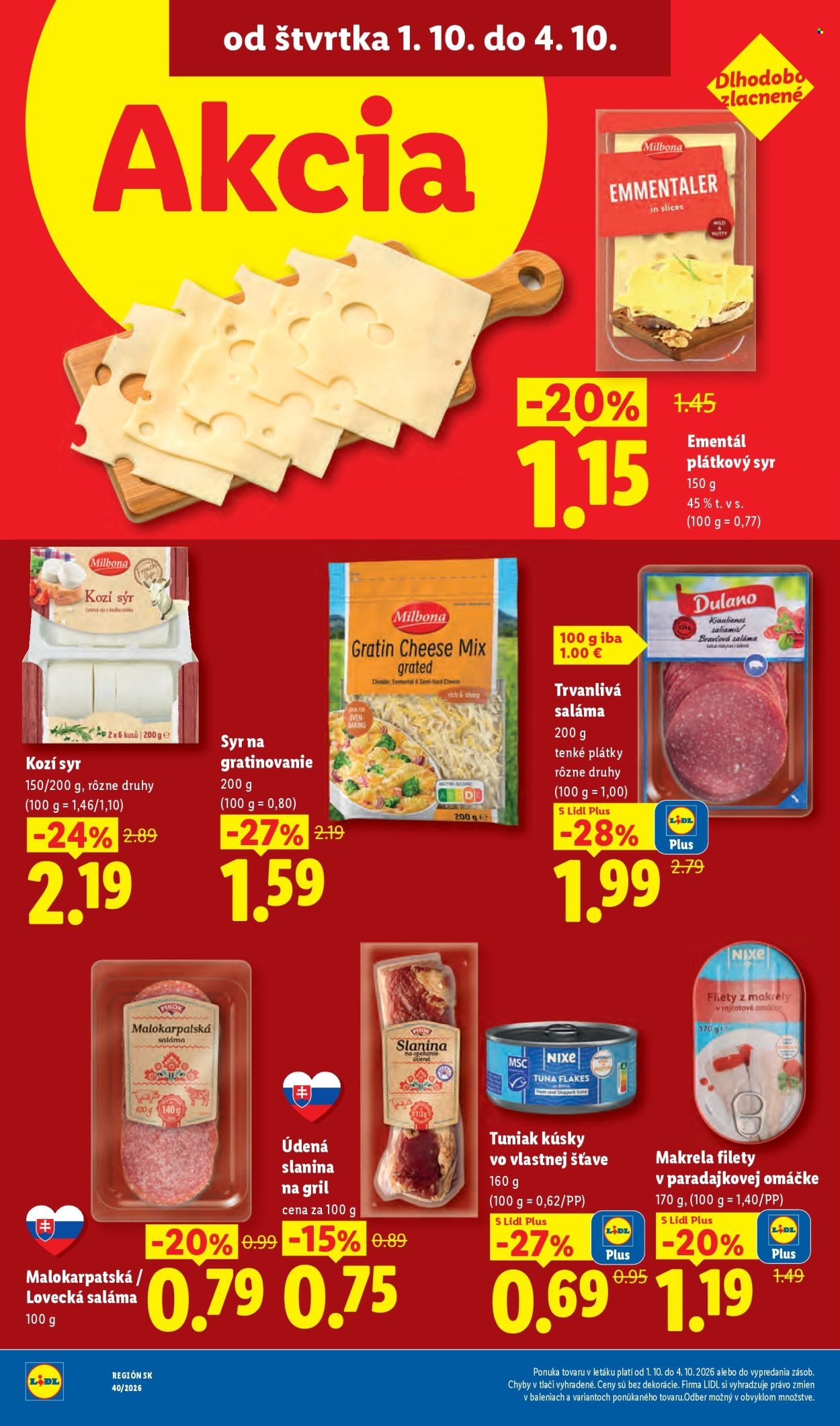 LIDL leták - Od pondelka 28.9.2026