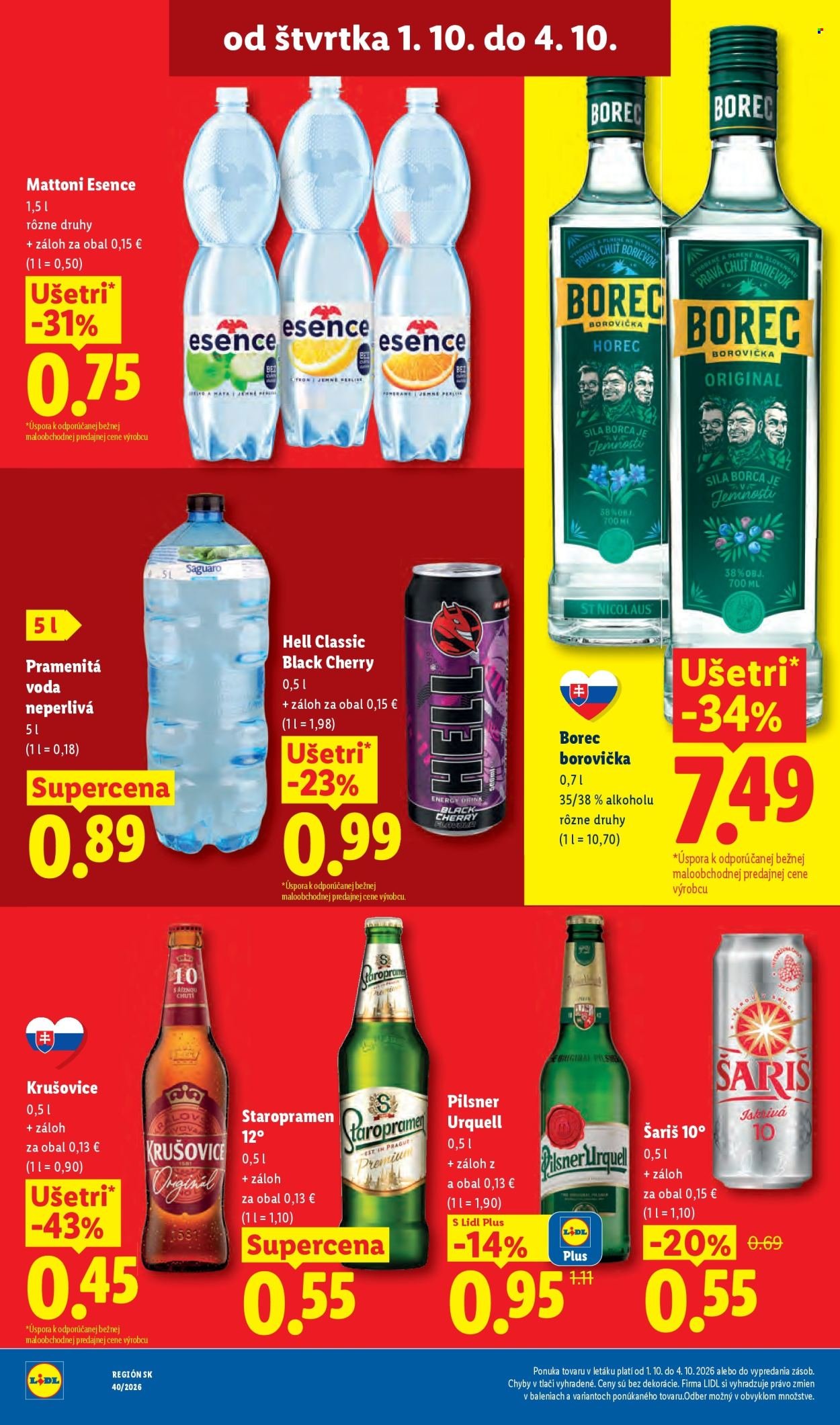 LIDL leták - Od pondelka 28.9.2026