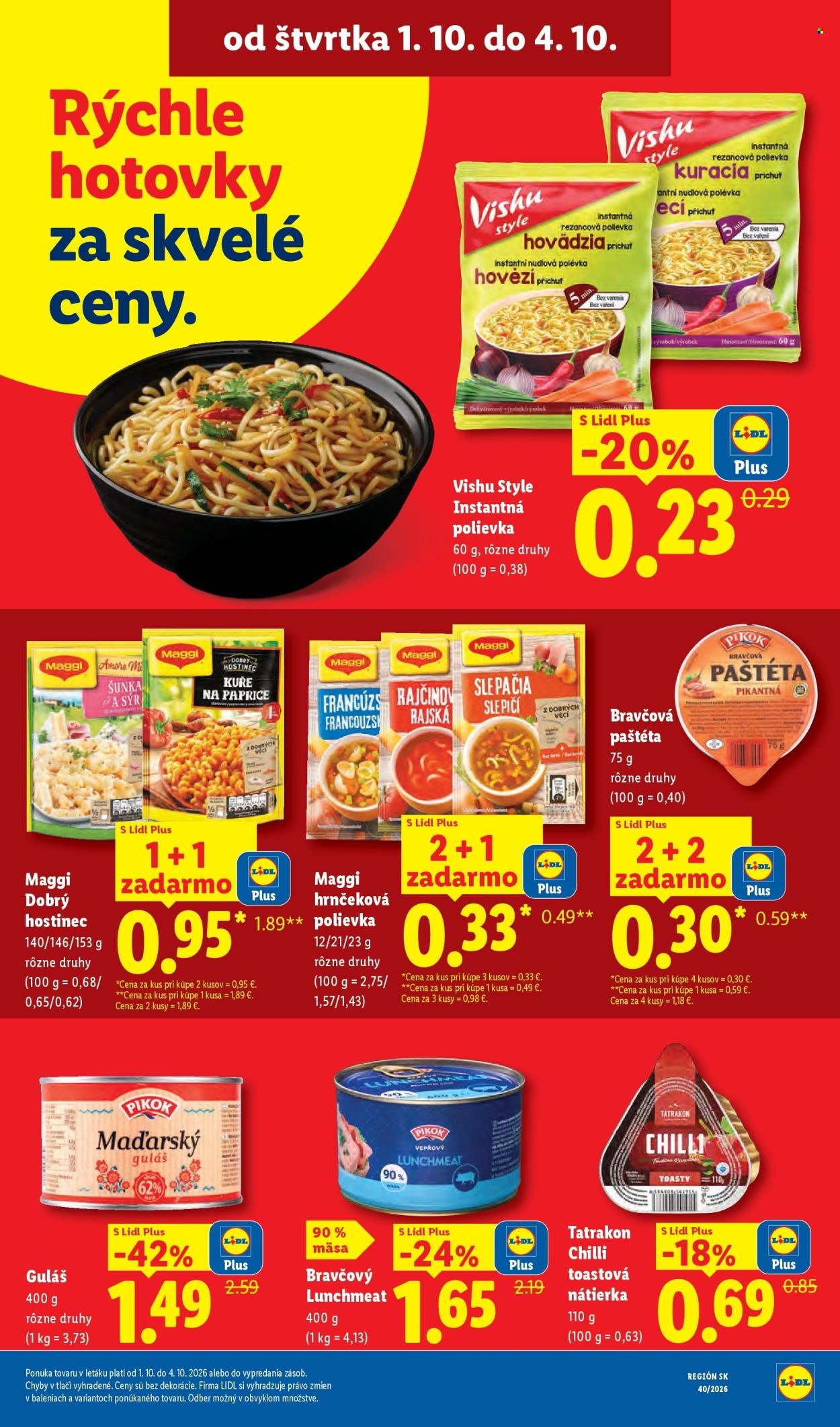 LIDL leták - Od pondelka 28.9.2026