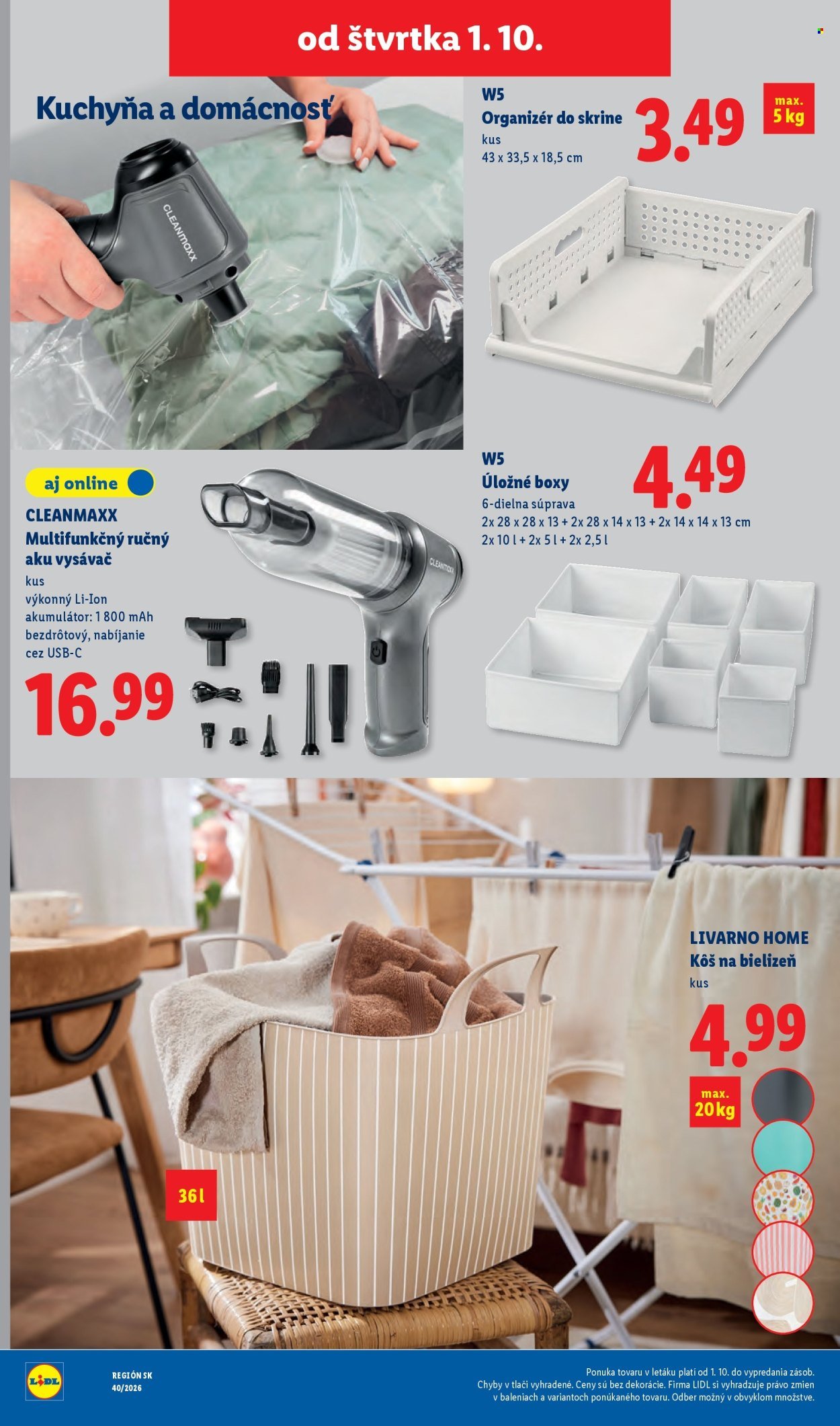 LIDL leták - Od pondelka 28.9.2026