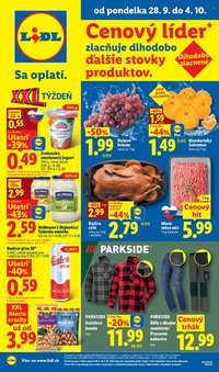 LIDL leták - Od pondelka 28.9.2026