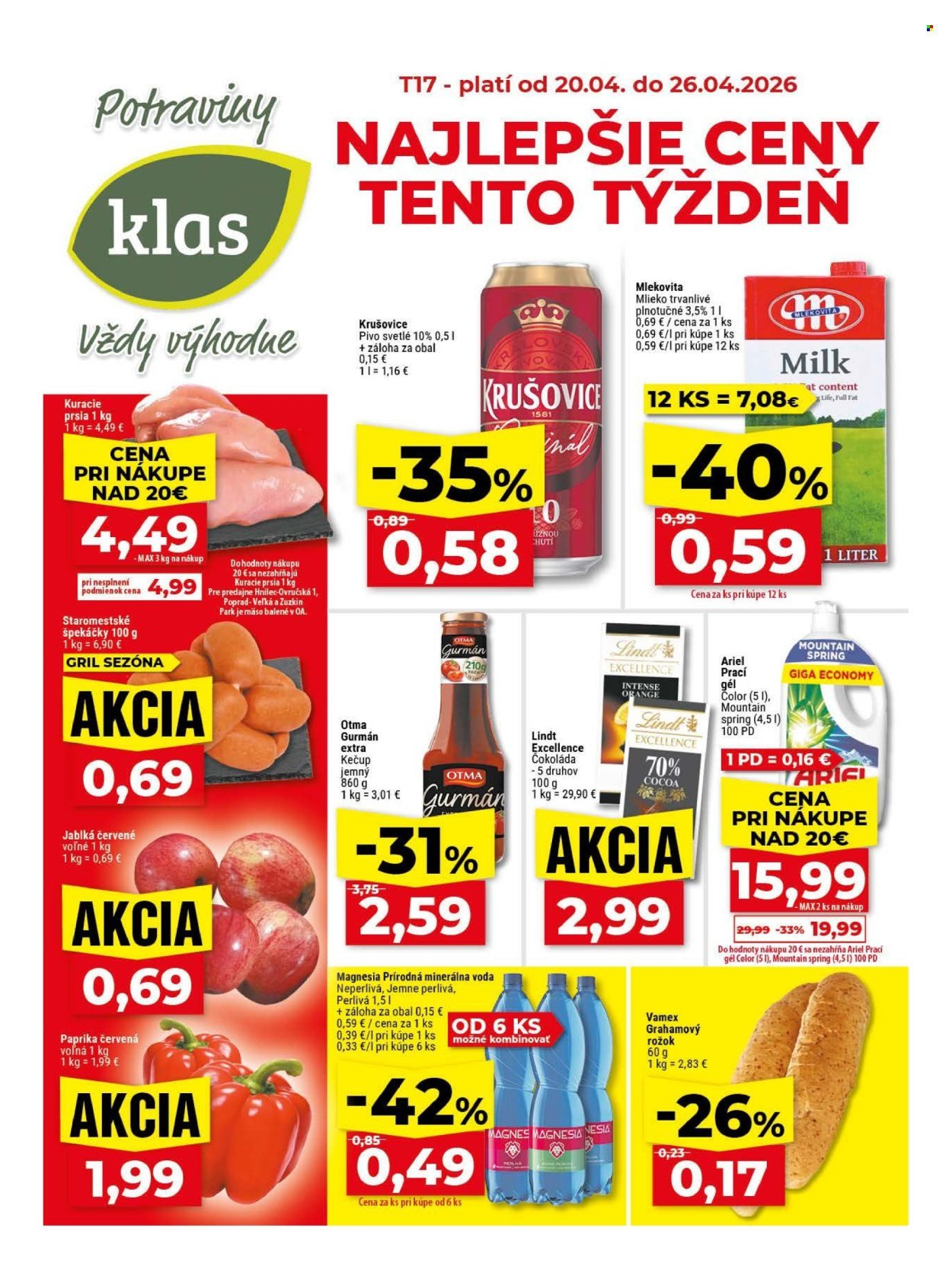 KLAS leták - Od pondelka 20.4.2026 (2026-04-20 - 2026-04-26) | 1