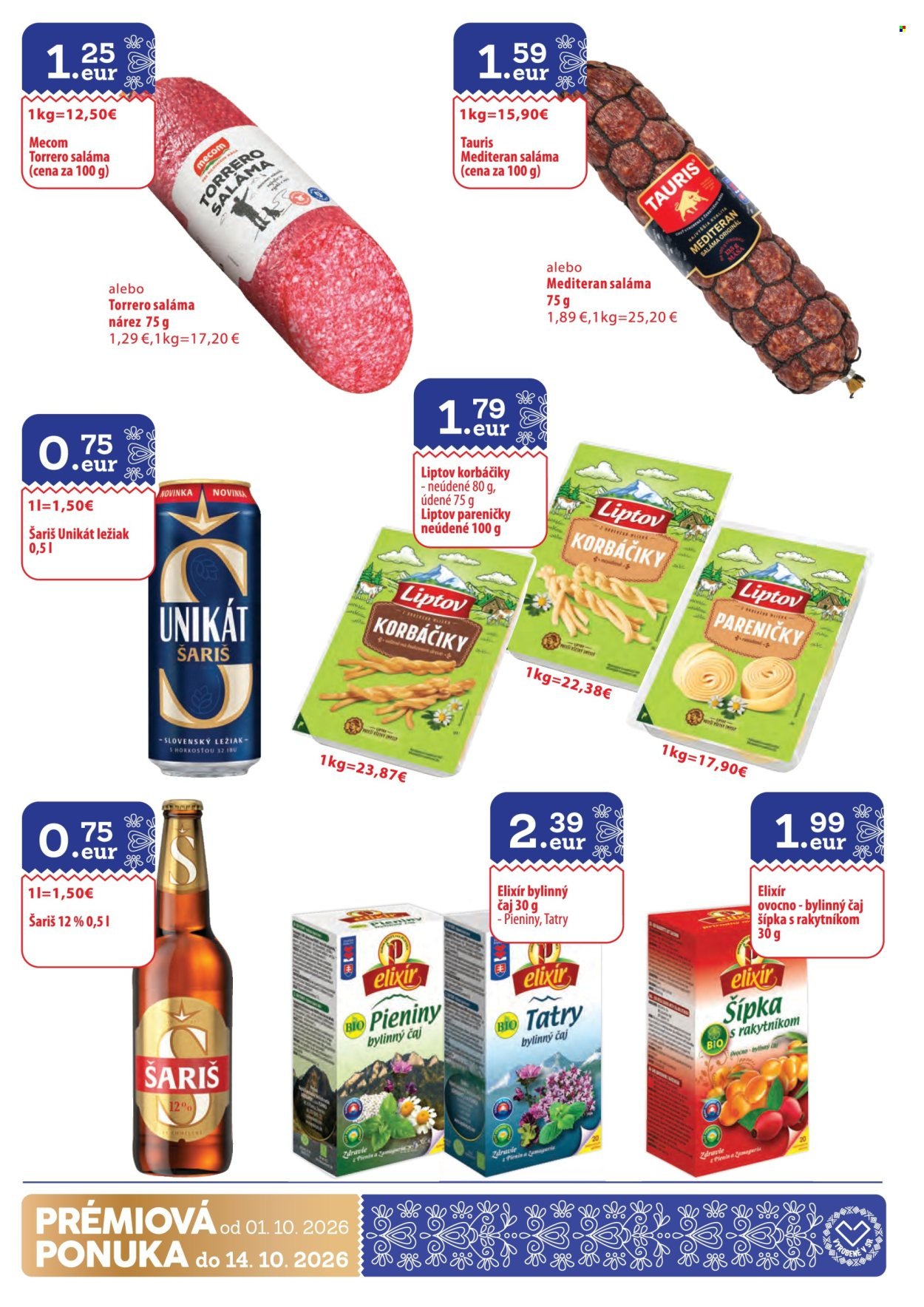 SINTRA leták - Od štvrtka 1.10.2026