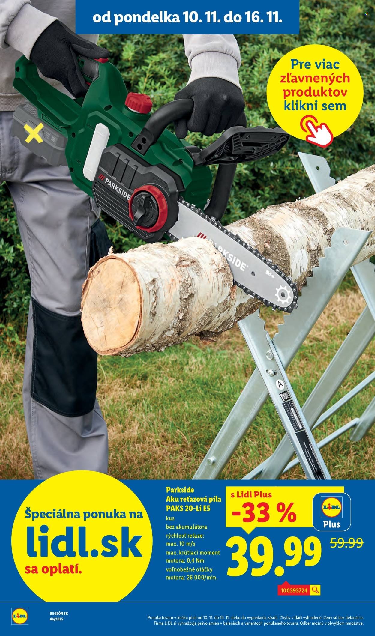 LIDL leták - Od pondelka 10.11.2025 (2025-11-10 - 2025-11-16) | 64