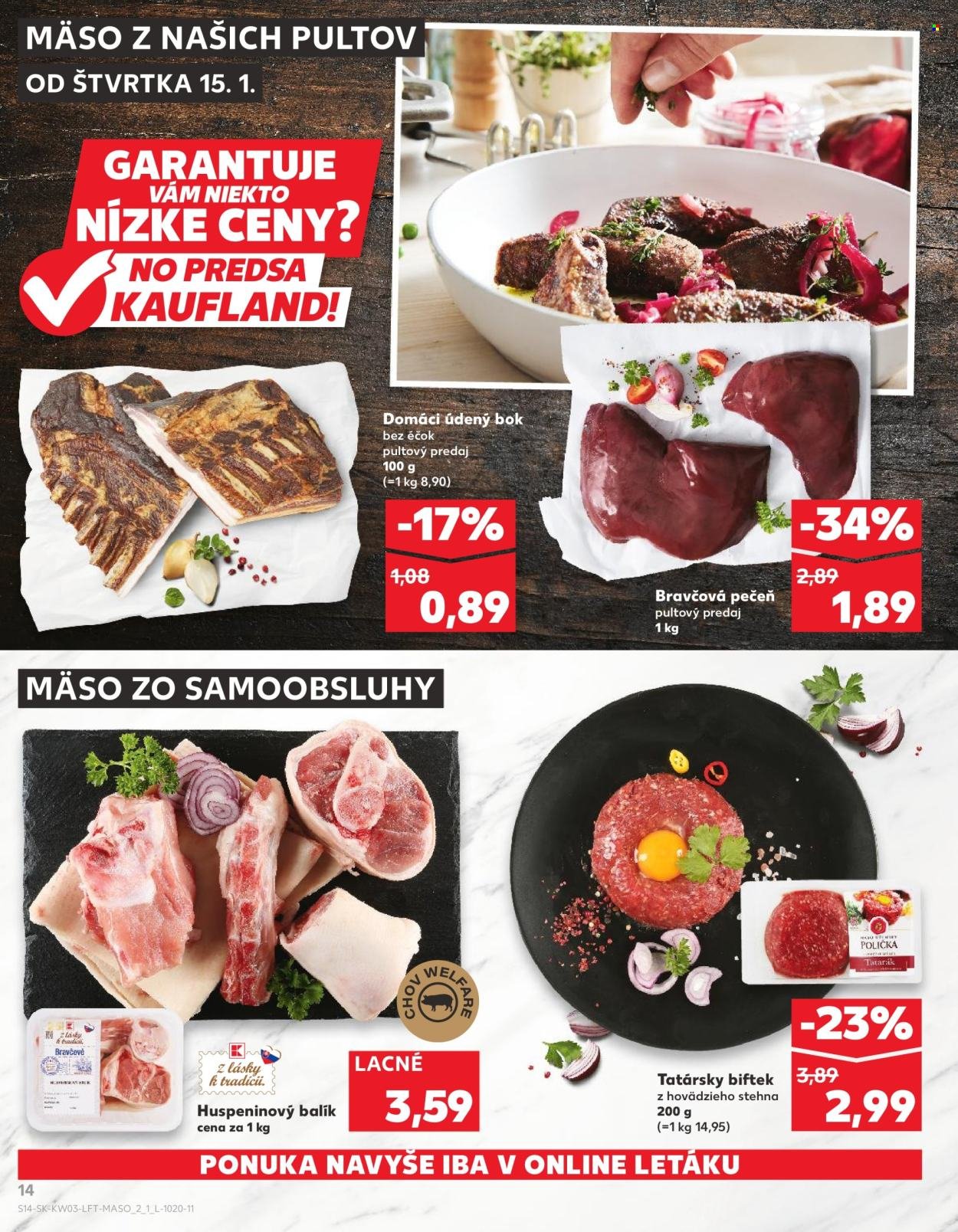KAUFLAND leták - Od štvrtka 15.1.2026 (2026-01-15 - 2026-01-21) | 14