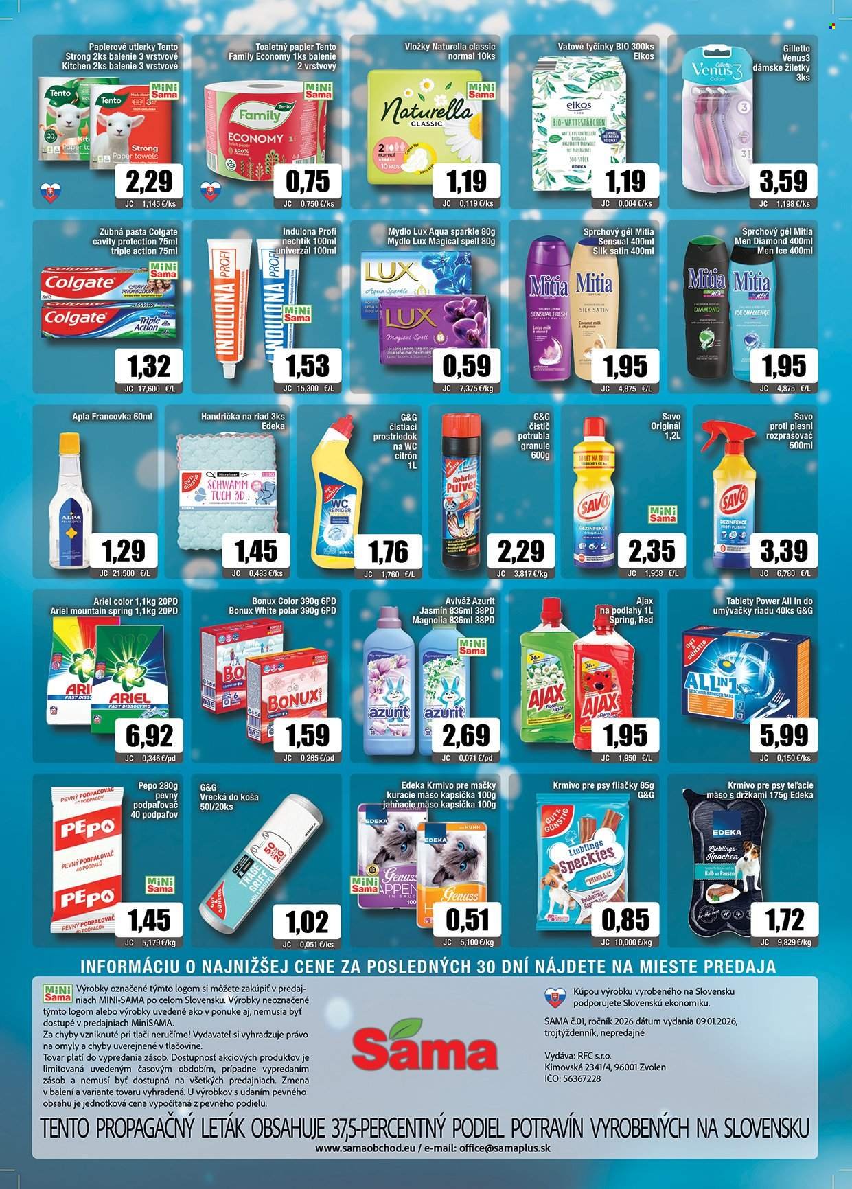 SAMA leták - Od piatka 9.1.2026 (2026-01-09 - 2026-01-27) | 8