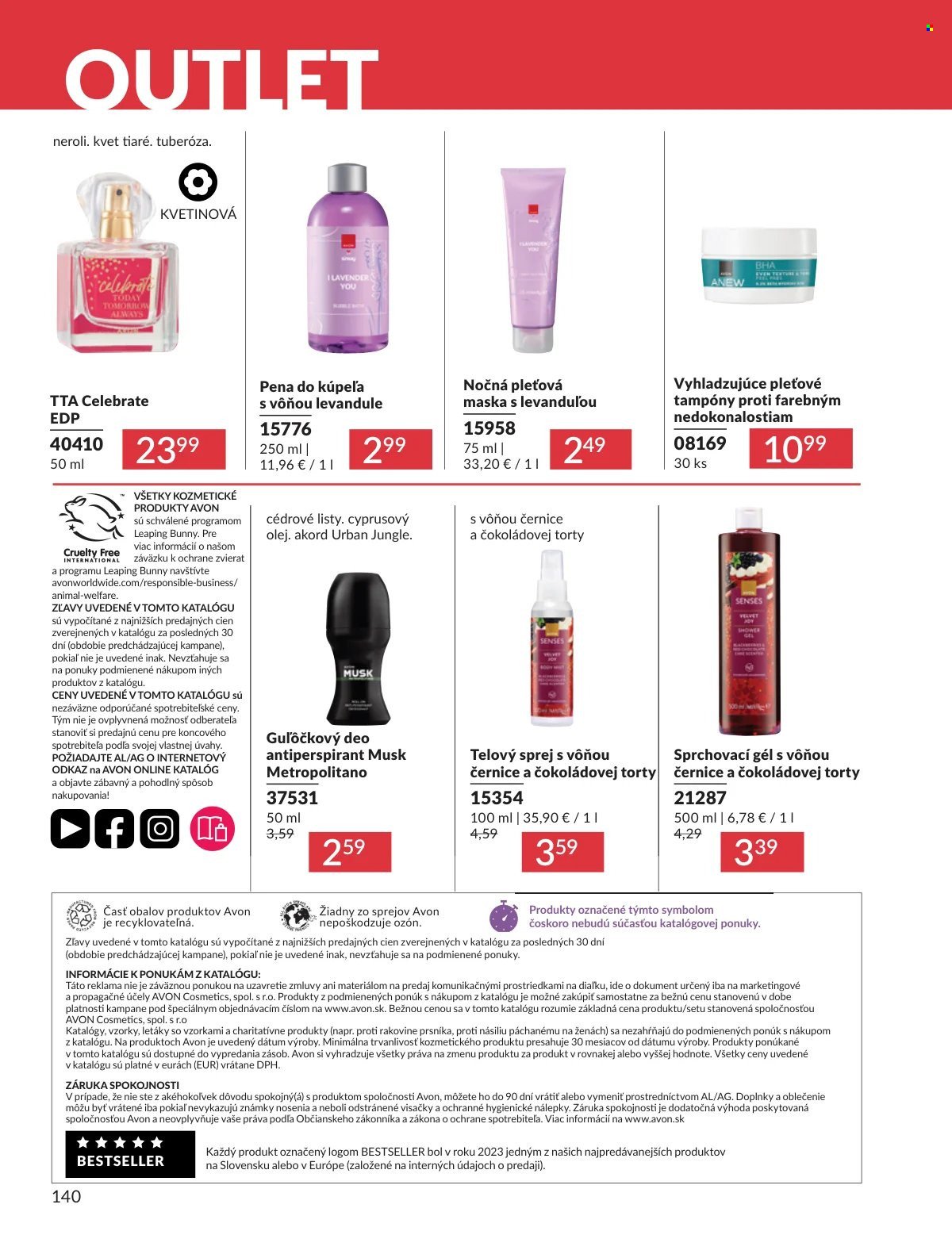 AVON leták - Od nedele 1.3.2026 (2026-03-01 - 2026-03-31) | 140
