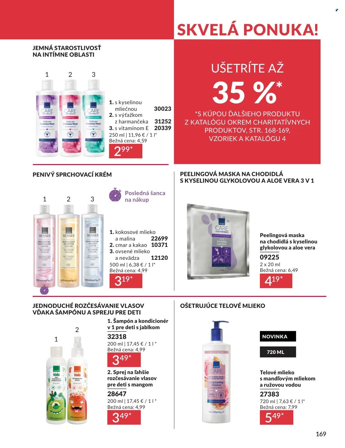 AVON leták - Od nedele 1.3.2026 (2026-03-01 - 2026-03-31) | 169