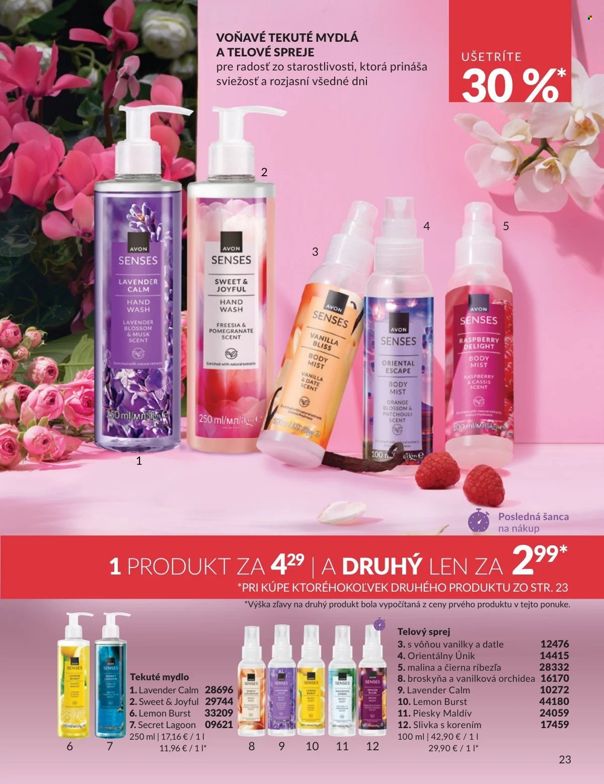AVON leták - Od nedele 1.3.2026 (2026-03-01 - 2026-03-31) | 23