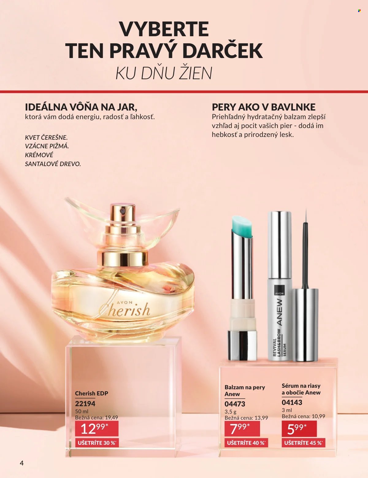 AVON leták - Od nedele 1.3.2026 (2026-03-01 - 2026-03-31) | 4