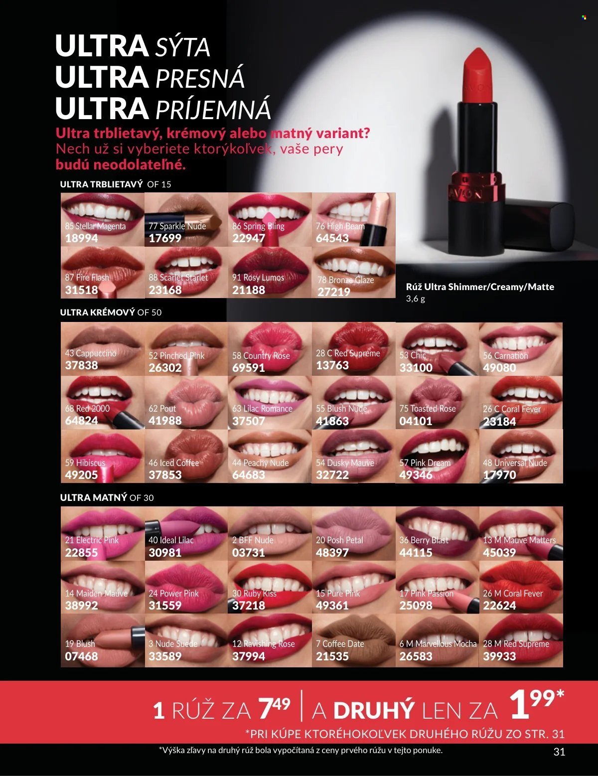 AVON leták - Od nedele 1.3.2026 (2026-03-01 - 2026-03-31) | 31