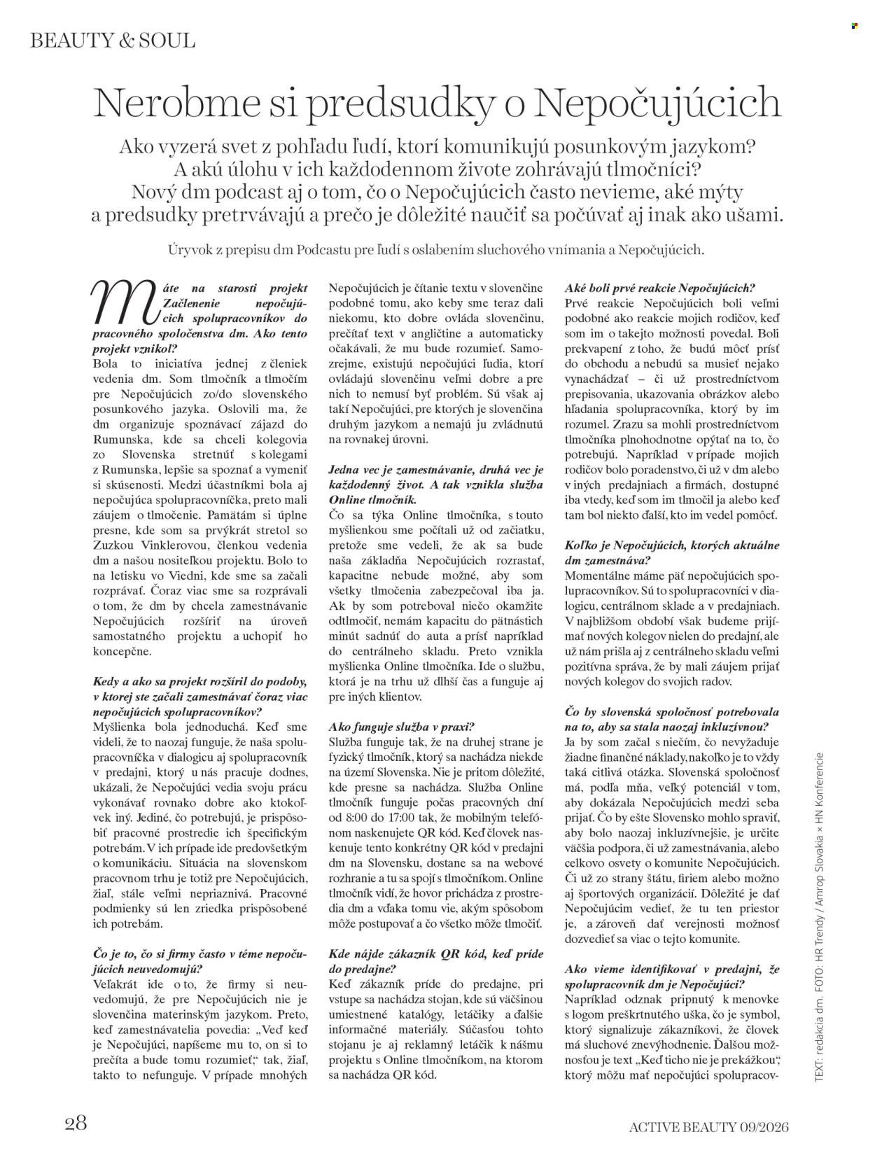 DM DROGERIE leták - ACTIVE BEAUTY