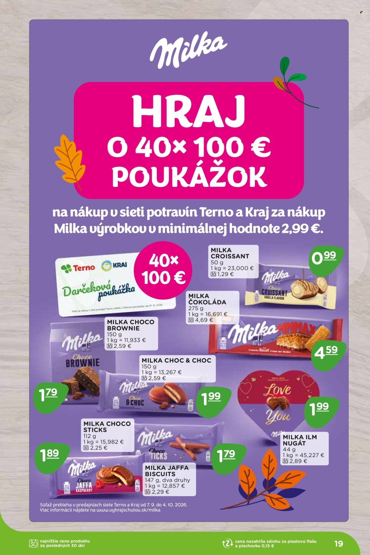 TERNO leták - Od pondelka 7.9.2026