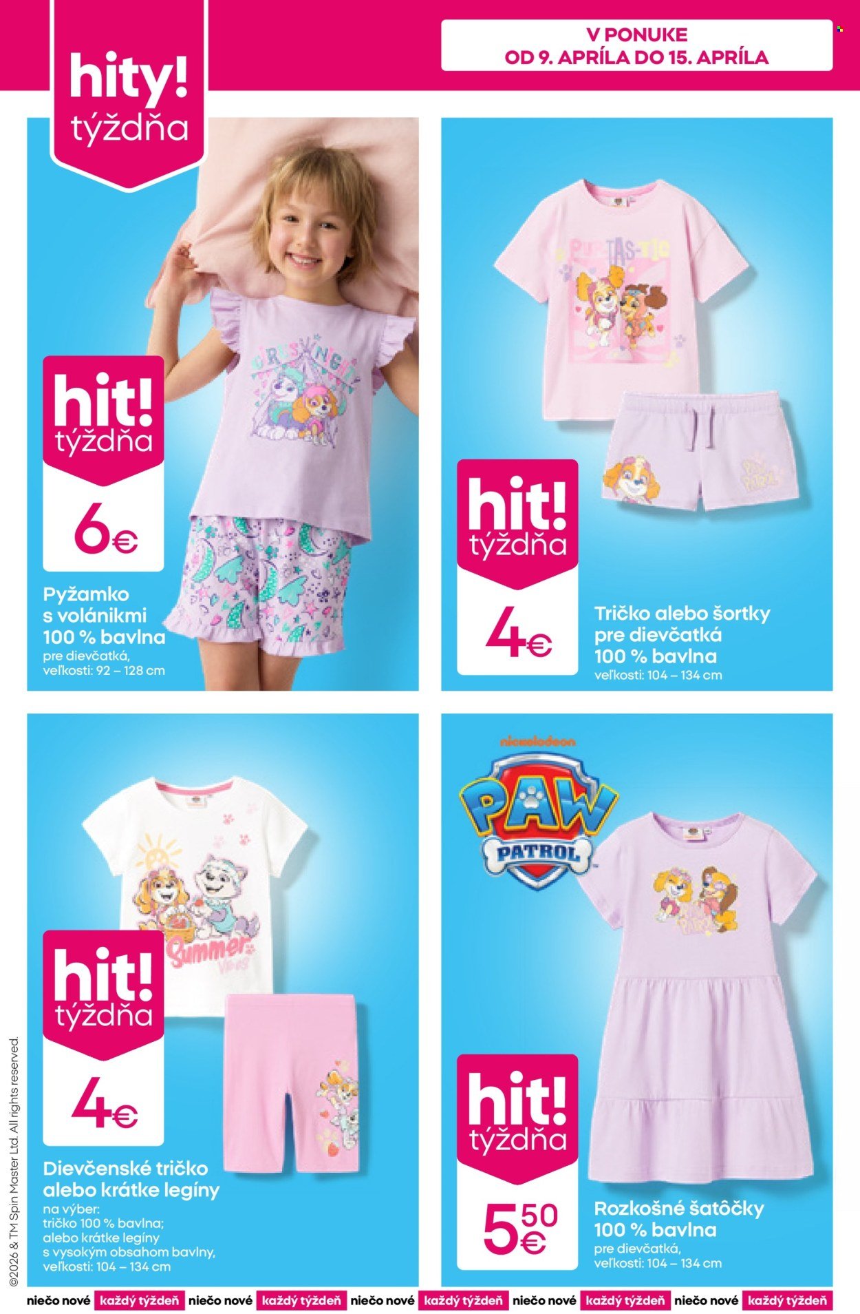 PEPCO leták - Labková patrola a Spongebob (2026-04-09 - 2026-04-15) | 2