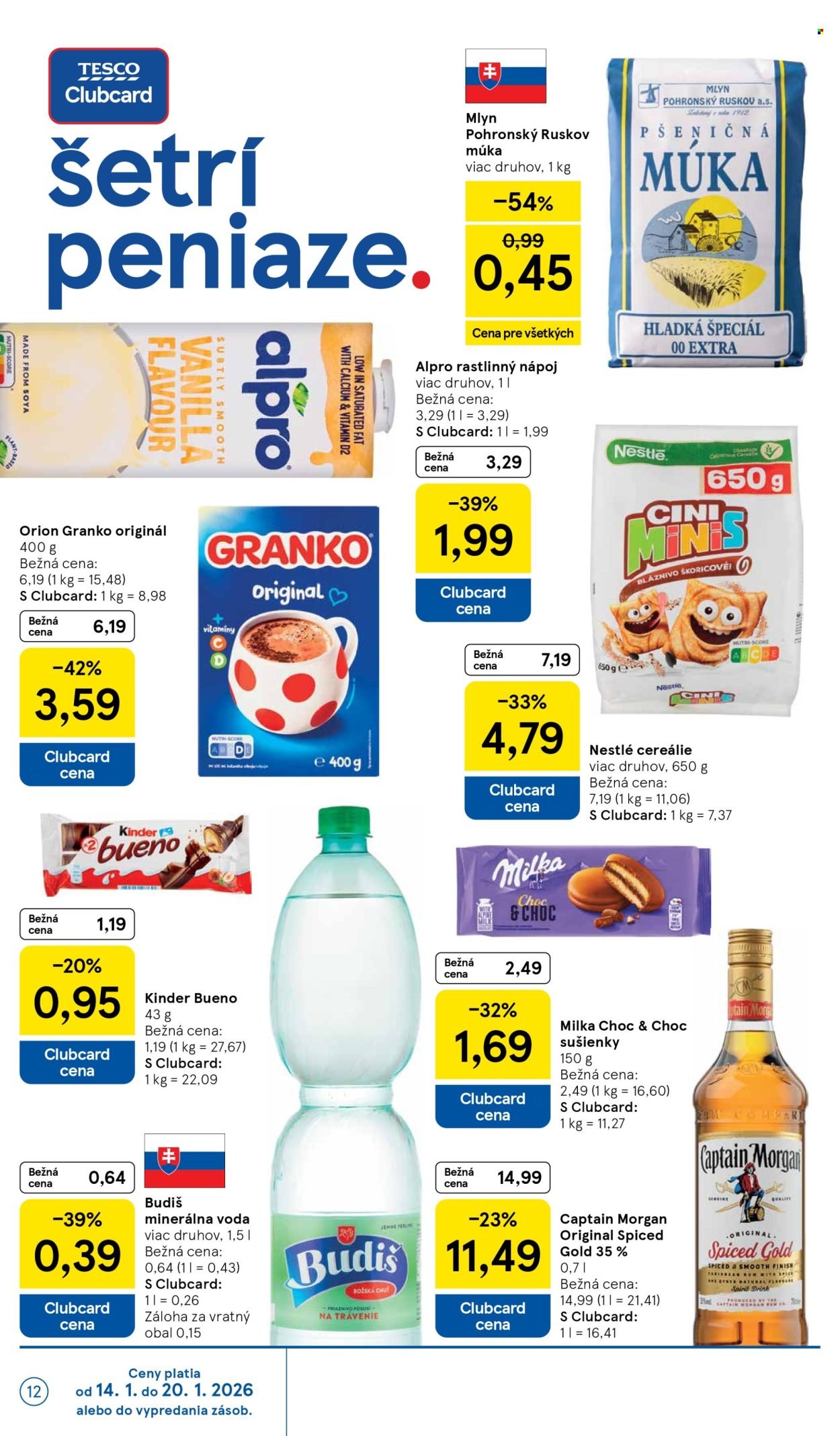 TESCO leták - Od stredy 14.1.2026 (2026-01-14 - 2026-01-20) | 12