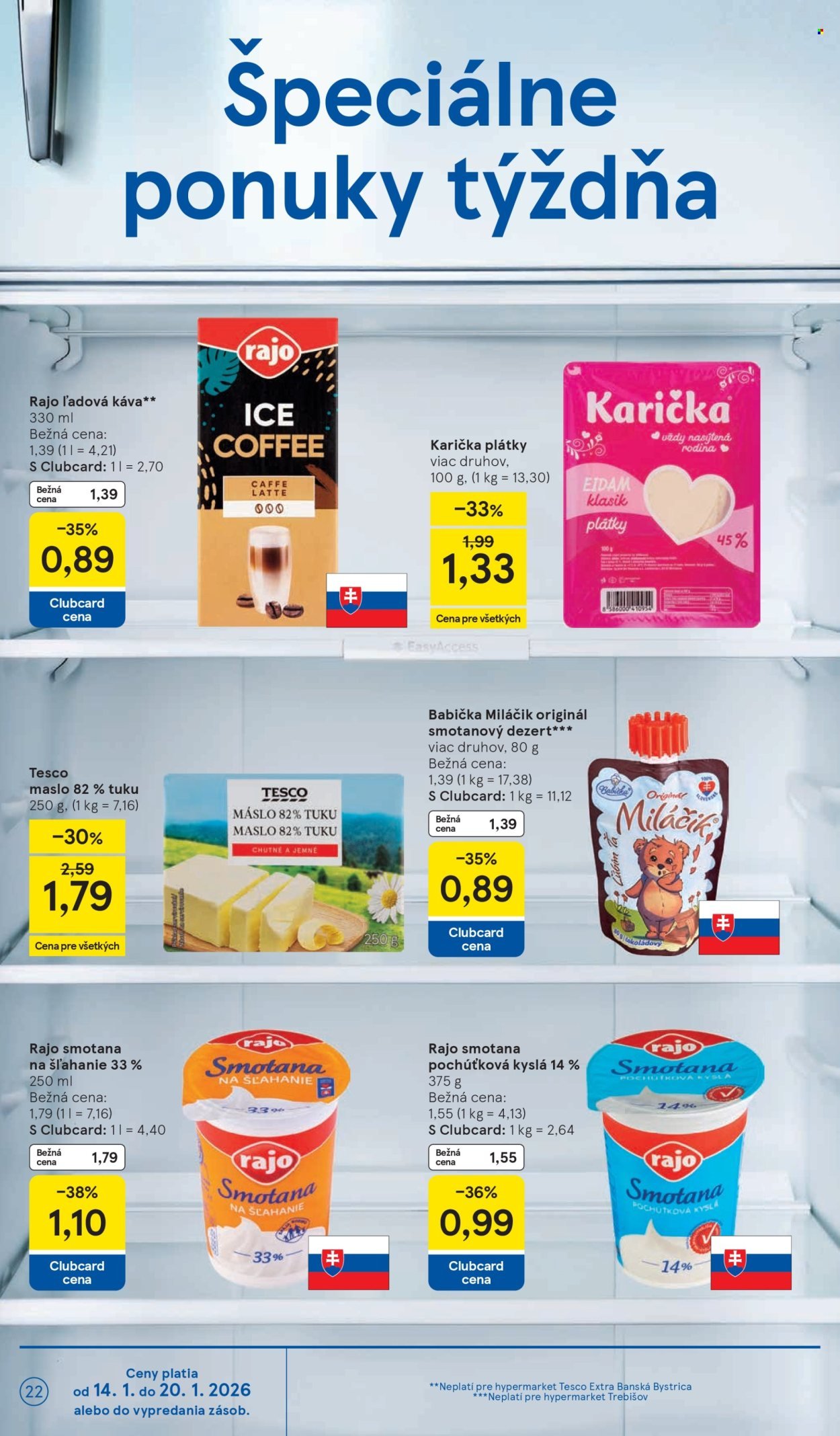 TESCO leták - Od stredy 14.1.2026 (2026-01-14 - 2026-01-20) | 22