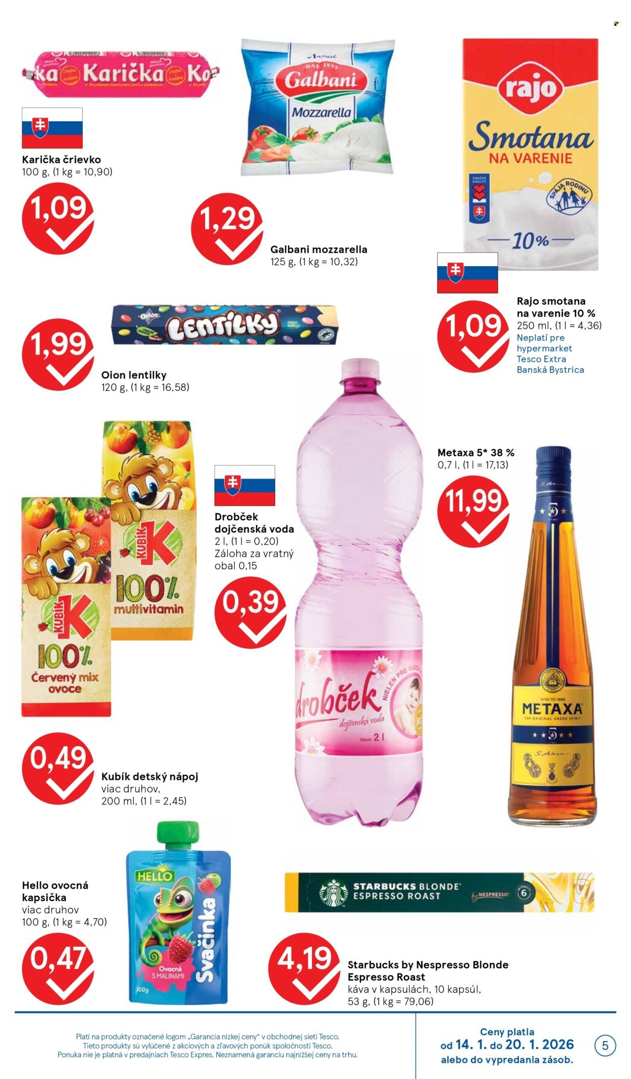 TESCO leták - Od stredy 14.1.2026 (2026-01-14 - 2026-01-20) | 5