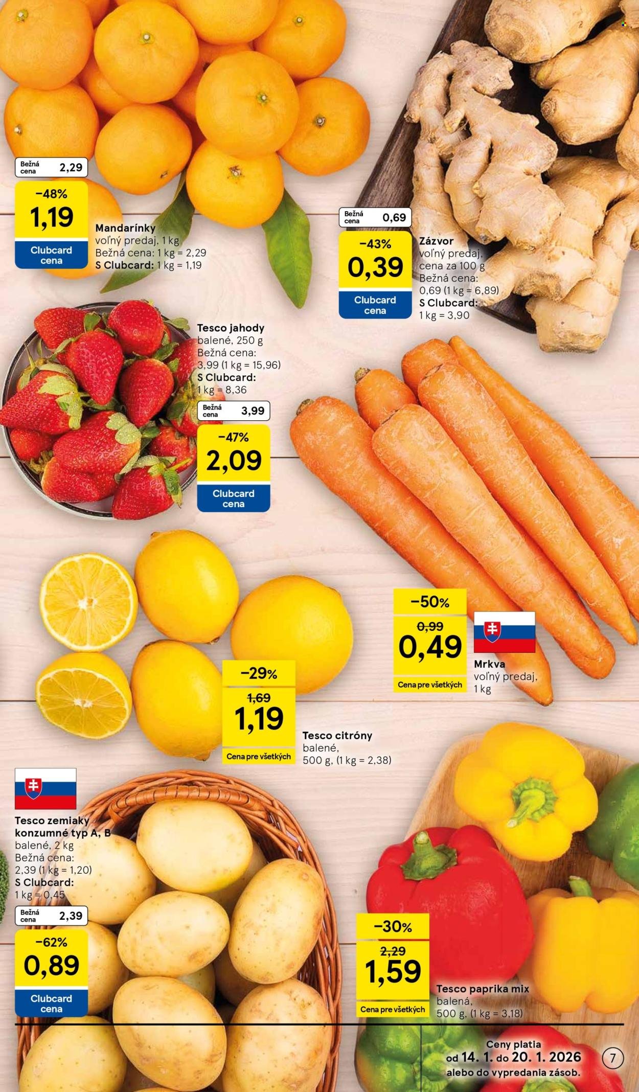 TESCO leták - Od stredy 14.1.2026 (2026-01-14 - 2026-01-20) | 7