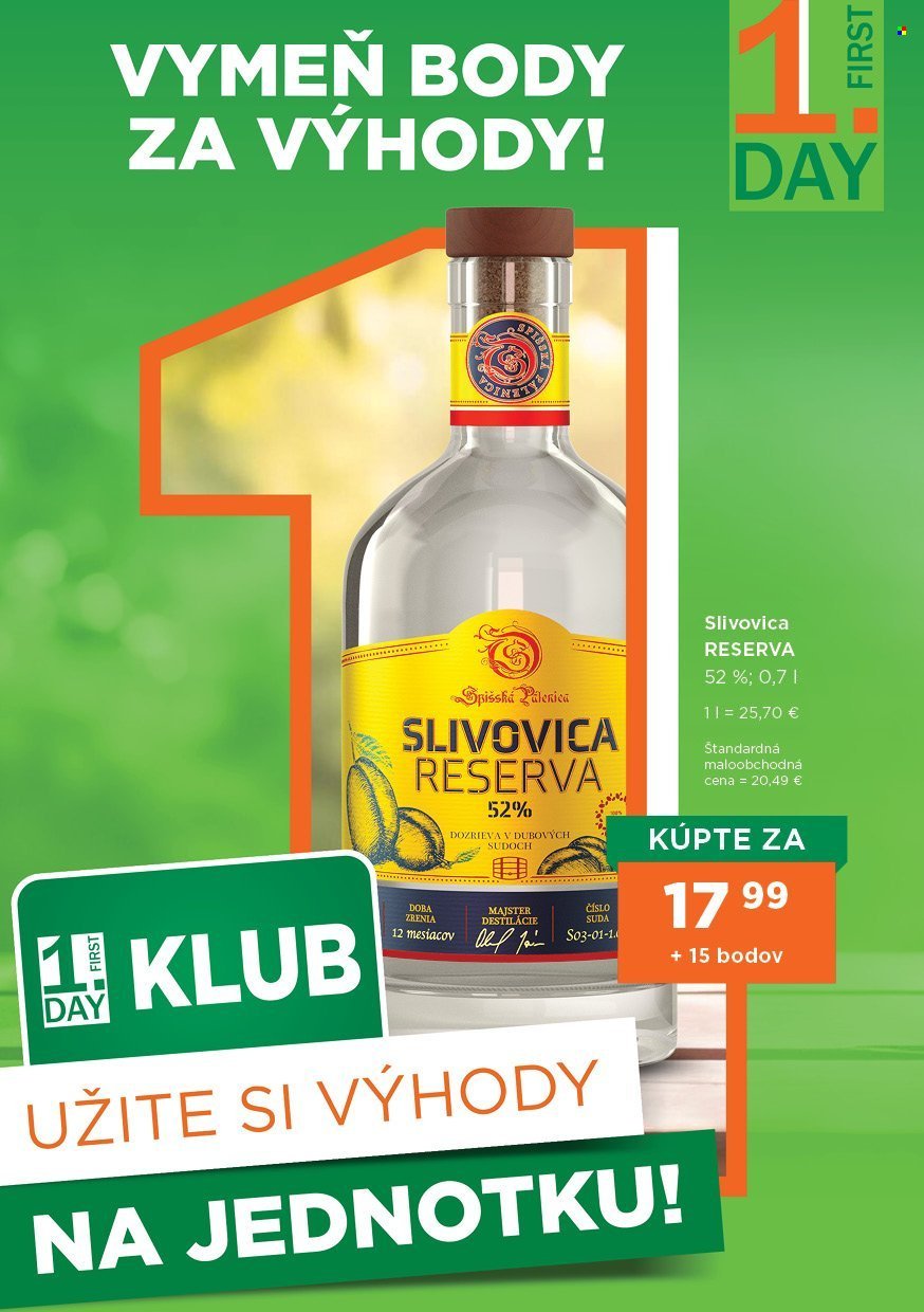 1DAY leták - Od piatka 1.8.2025 (2025-08-01 - 2025-10-31) | 1
