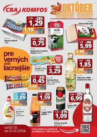CBA KOMFOS leták - Super ceny - Výhodne každý deň!